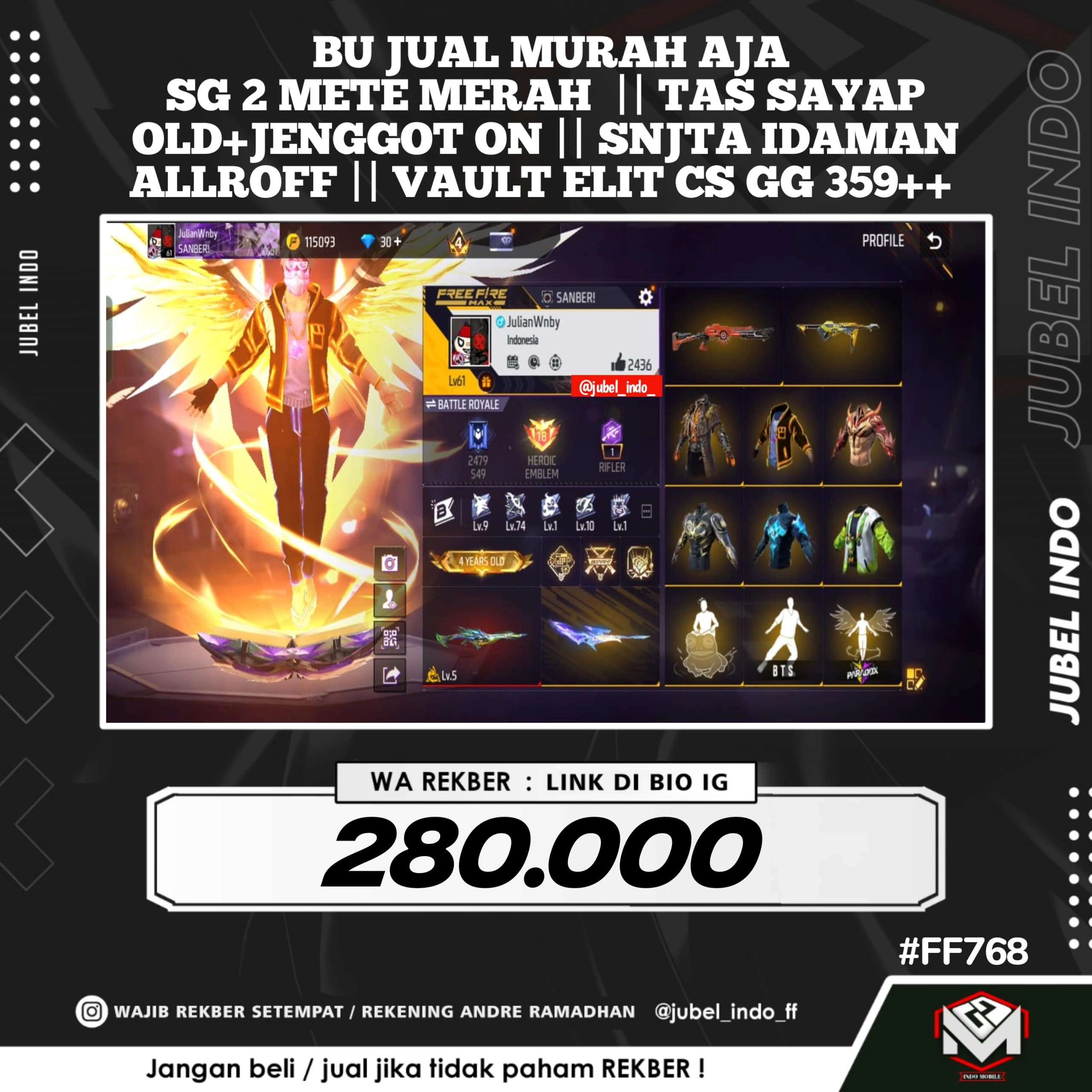 STOK FF #FF768