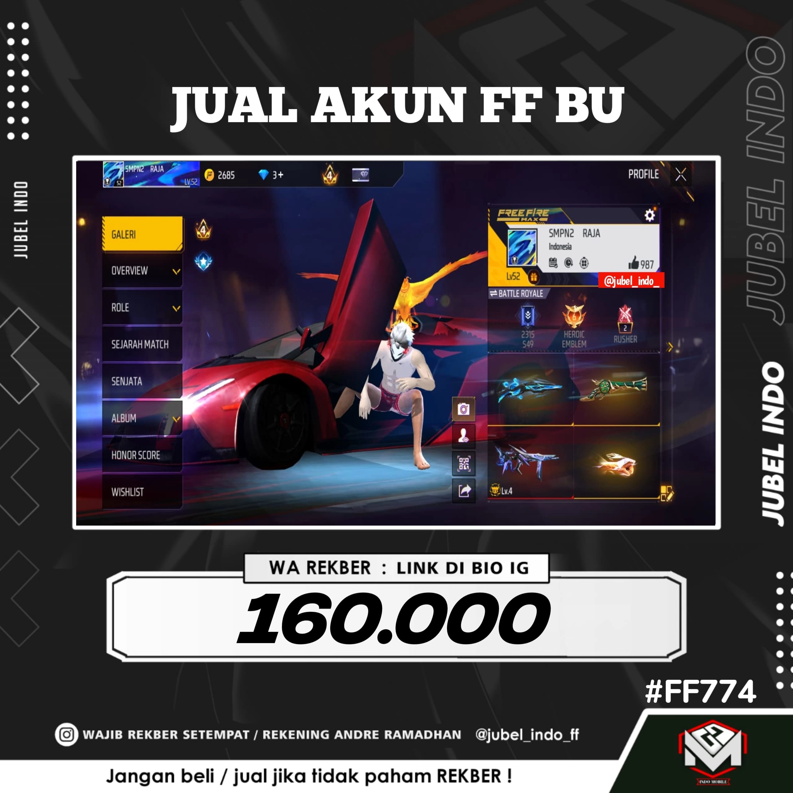 STOK FF #FF774