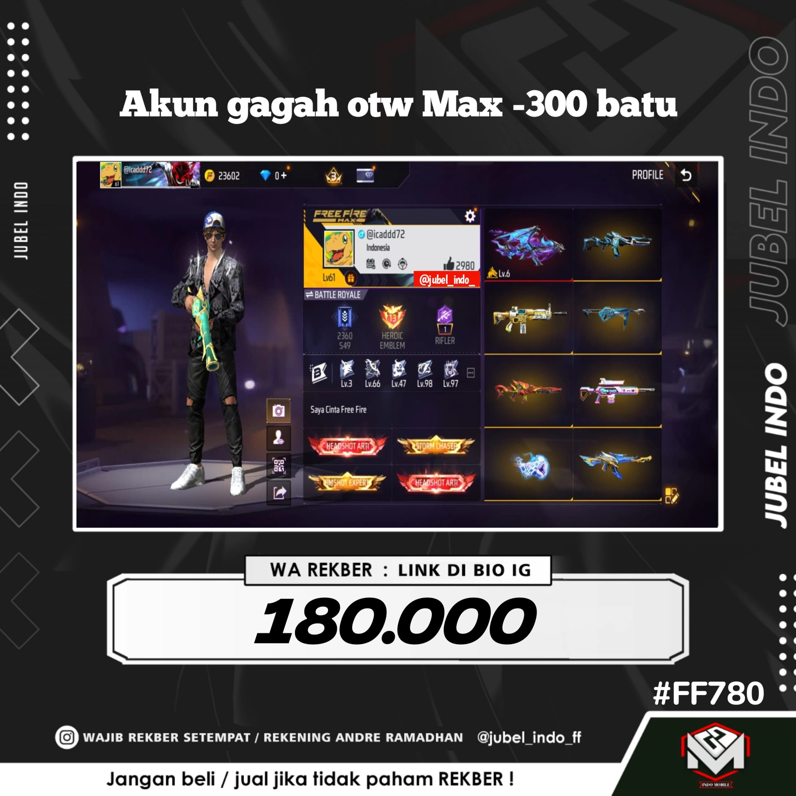 STOK FF #FF780