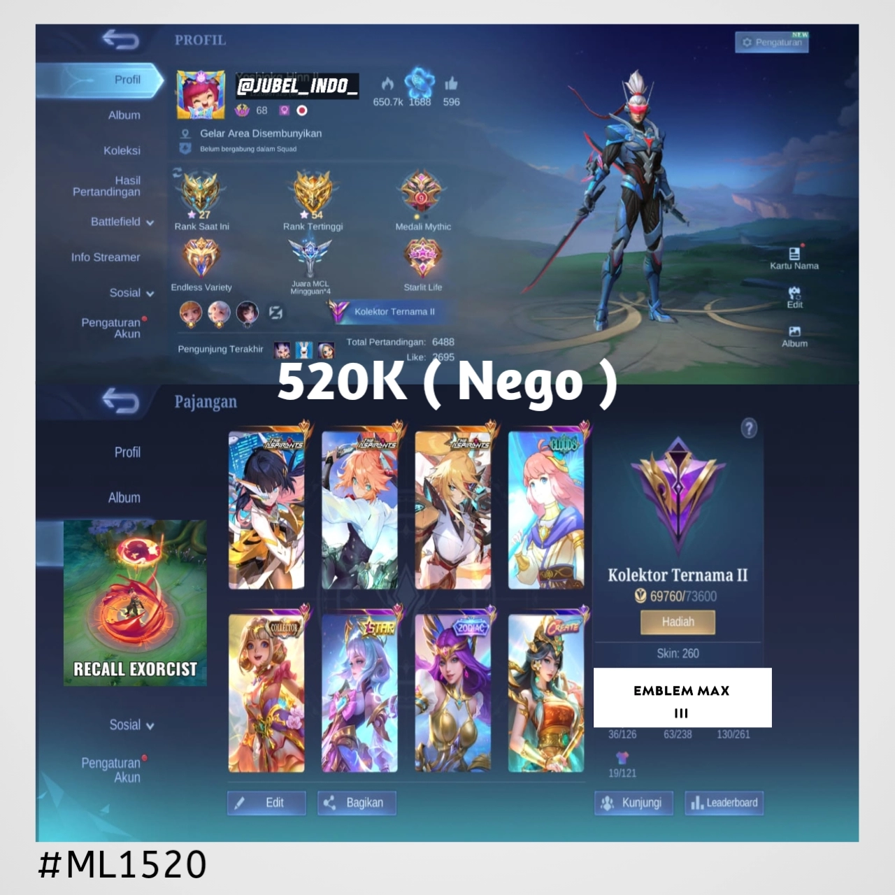 STOK ML #ML1520