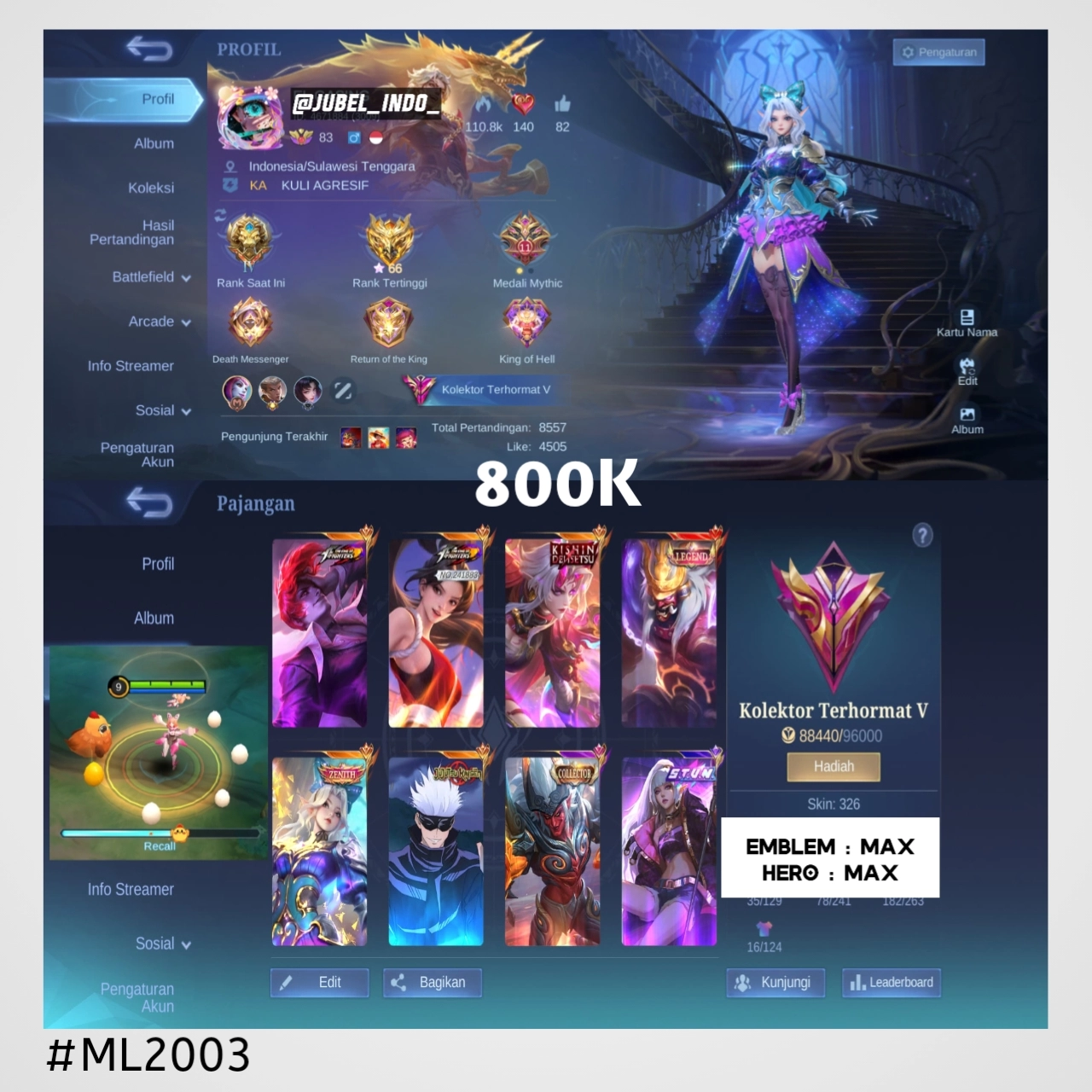 STOK ML #ML2003
