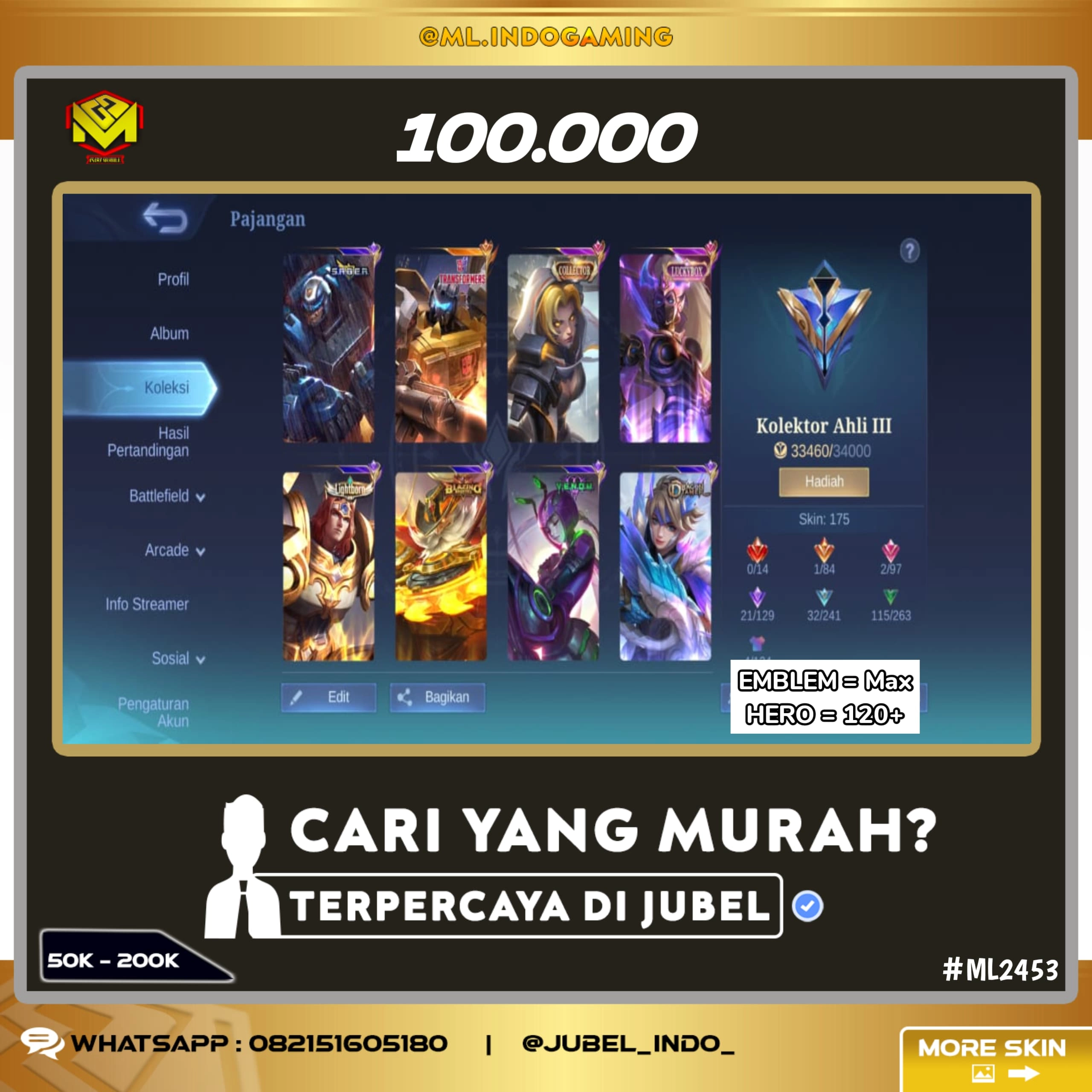 STOK ML #ML2453