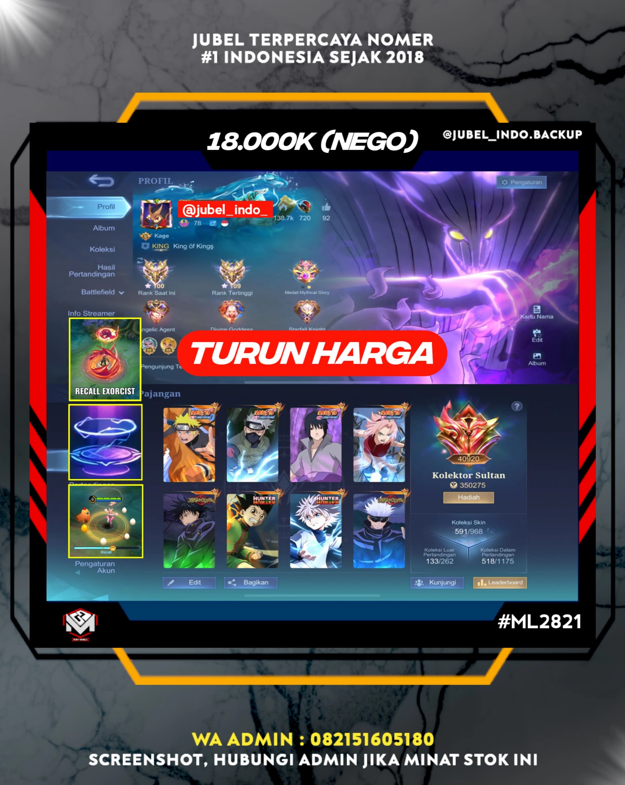STOK ML #ML2821