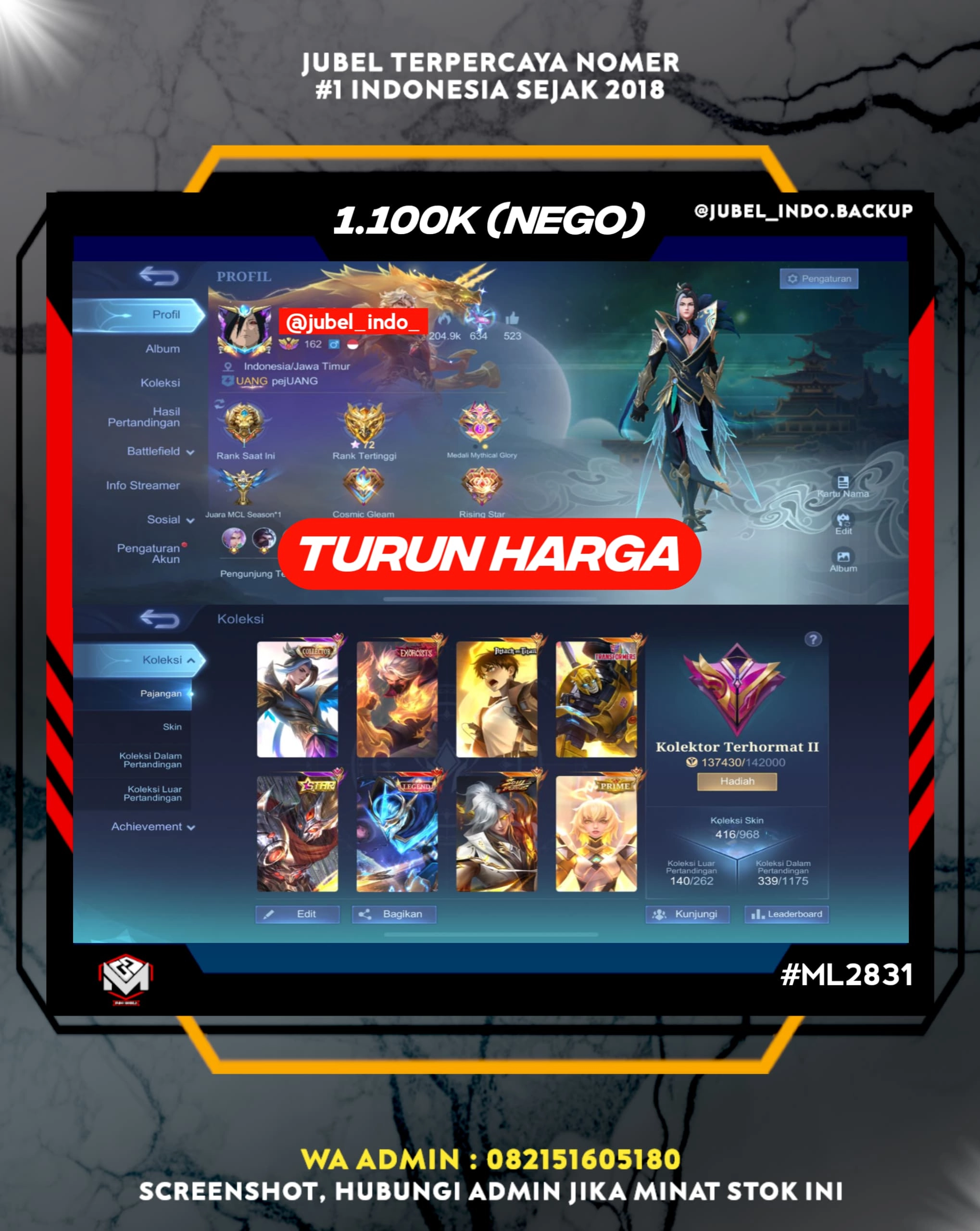 STOK ML #ML2831