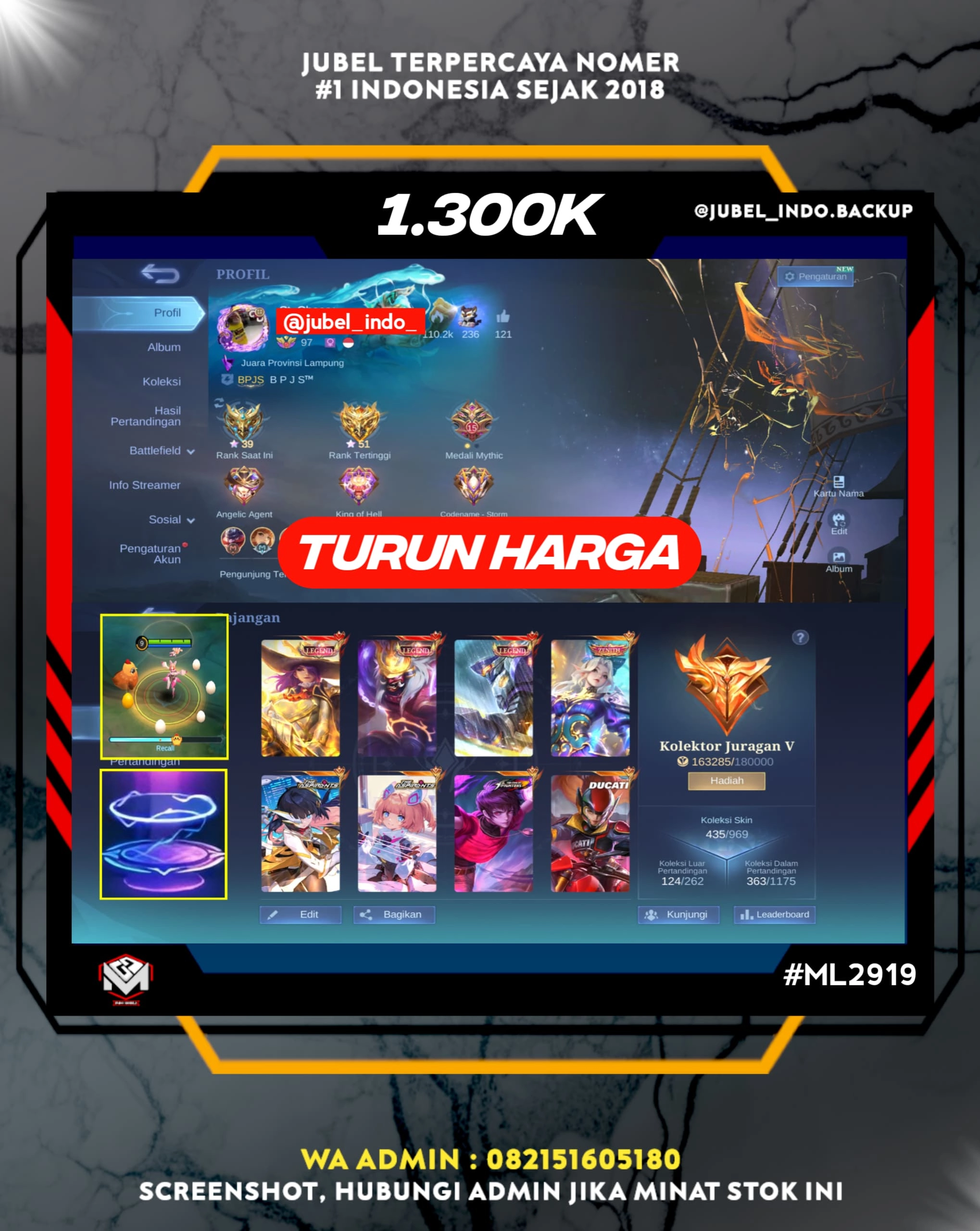 STOK ML #ML2919