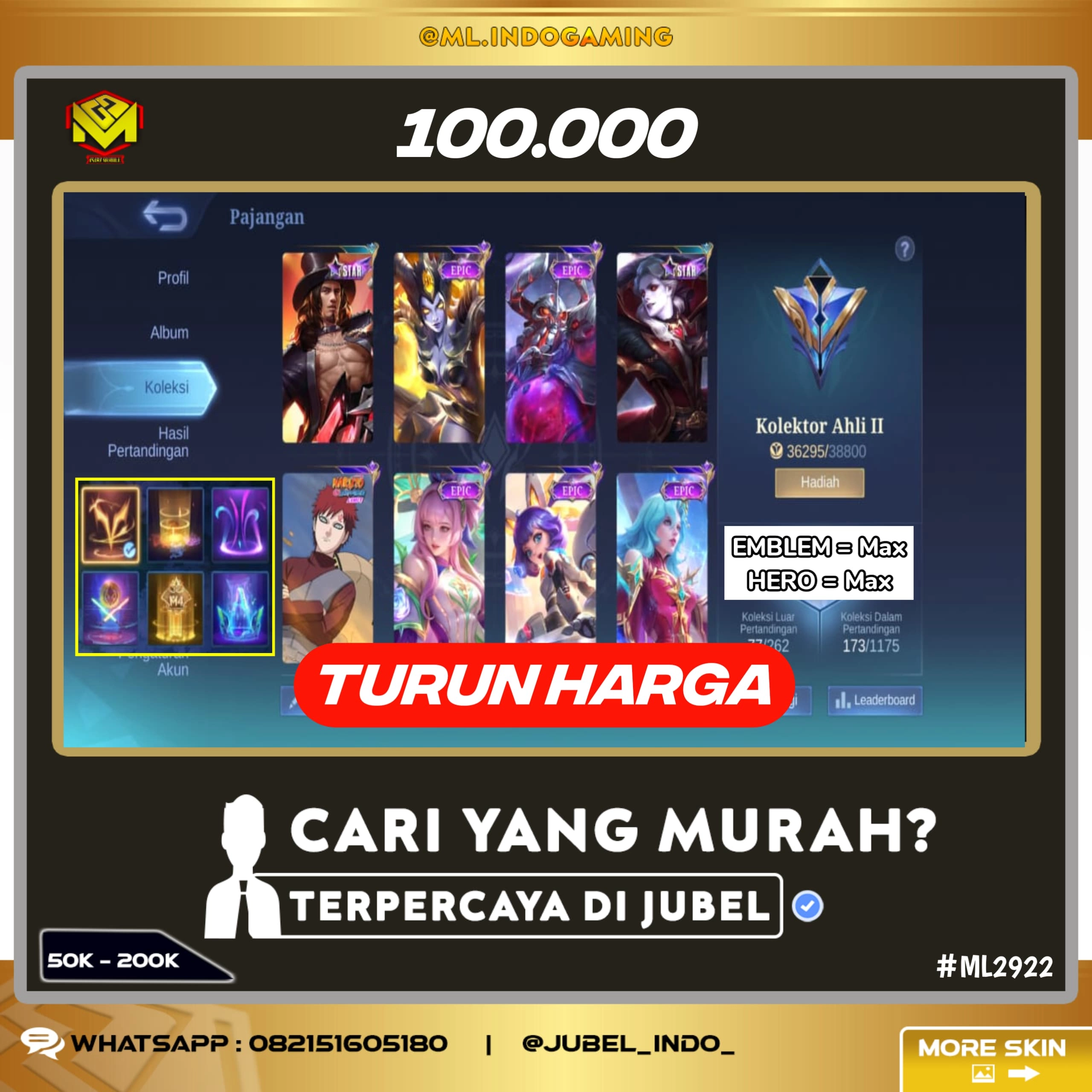 STOK ML #ML2922