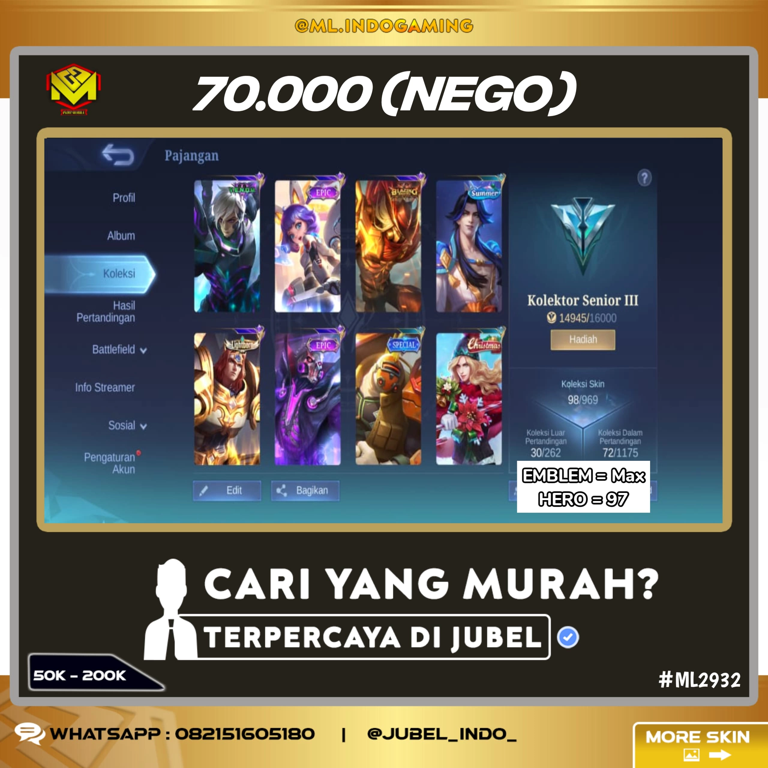 STOK ML #ML2932