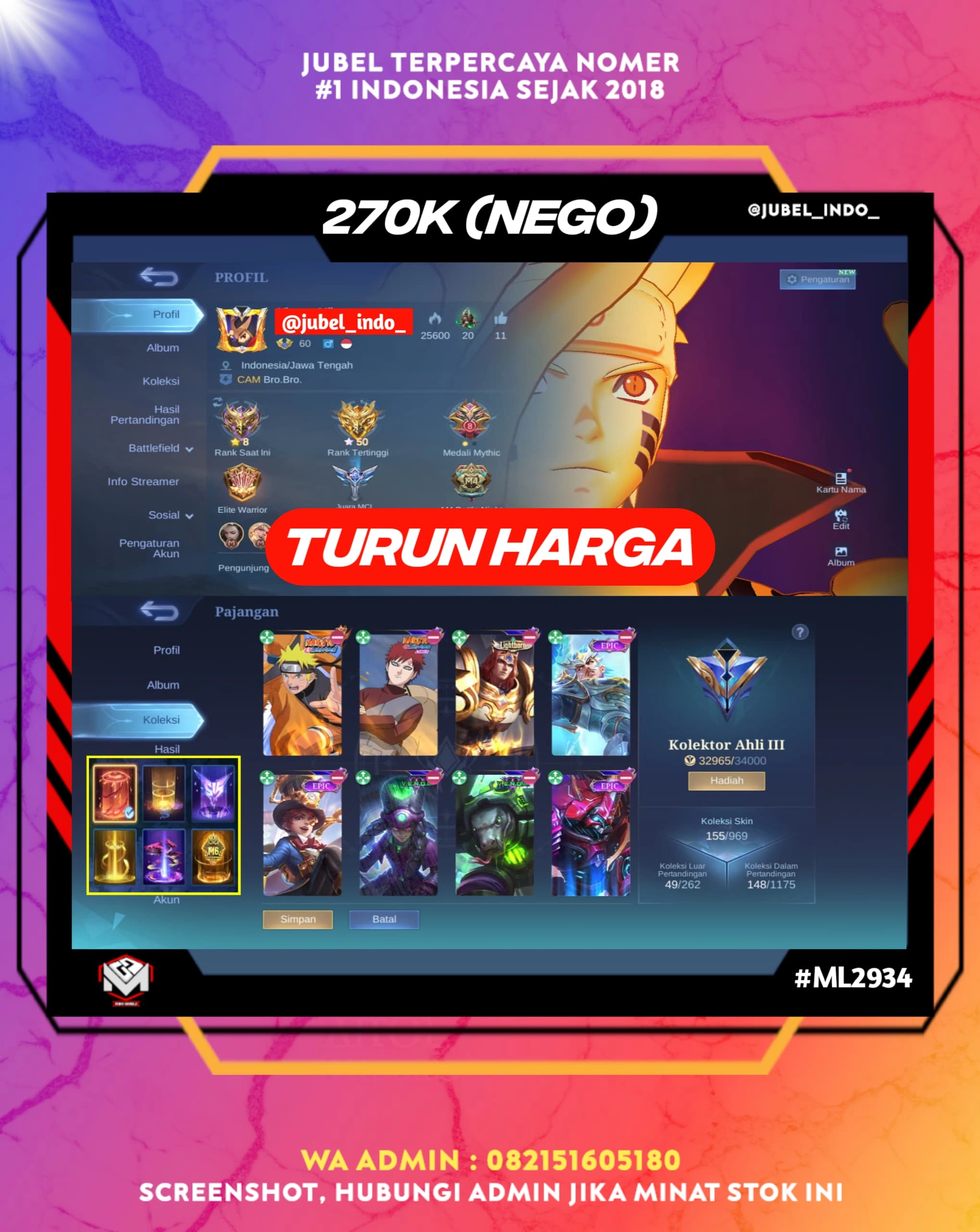 STOK ML #ML2934