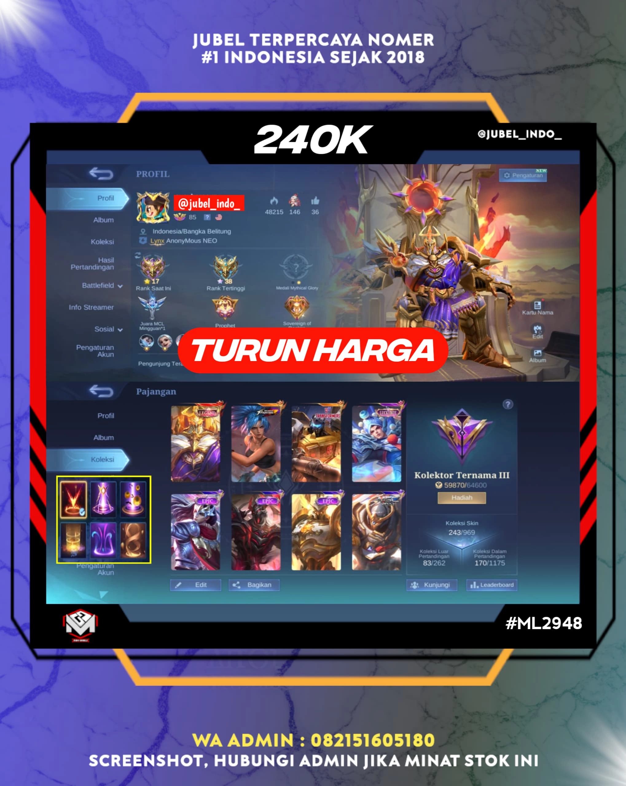 STOK ML #ML2948