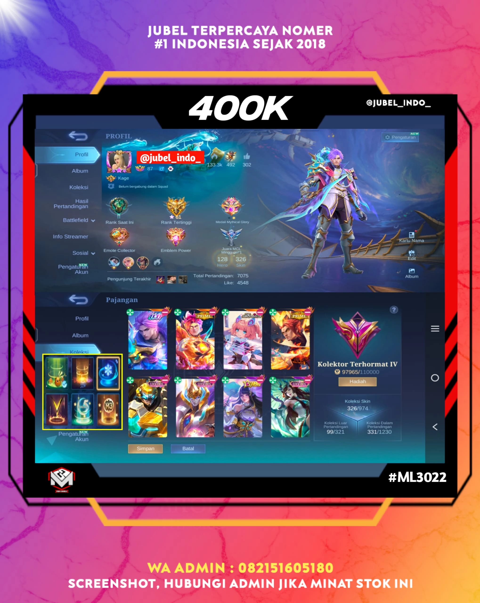STOK ML #ML3022