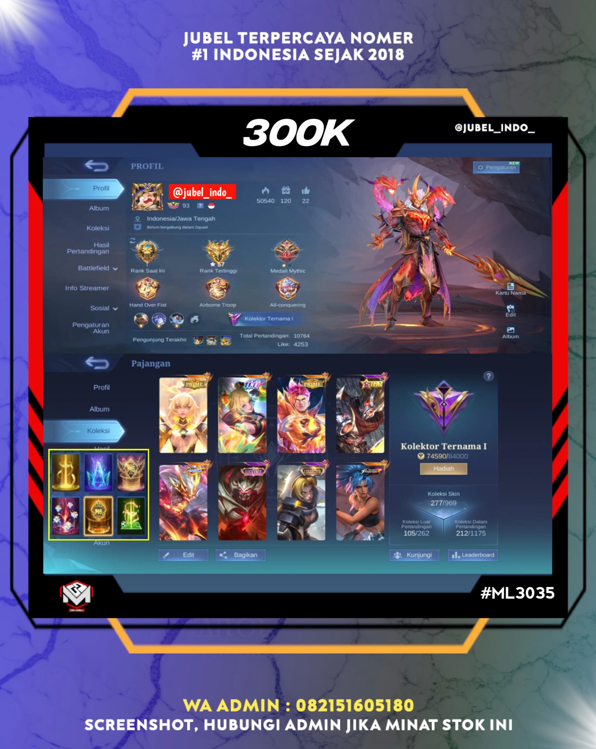 STOK ML #ML3035