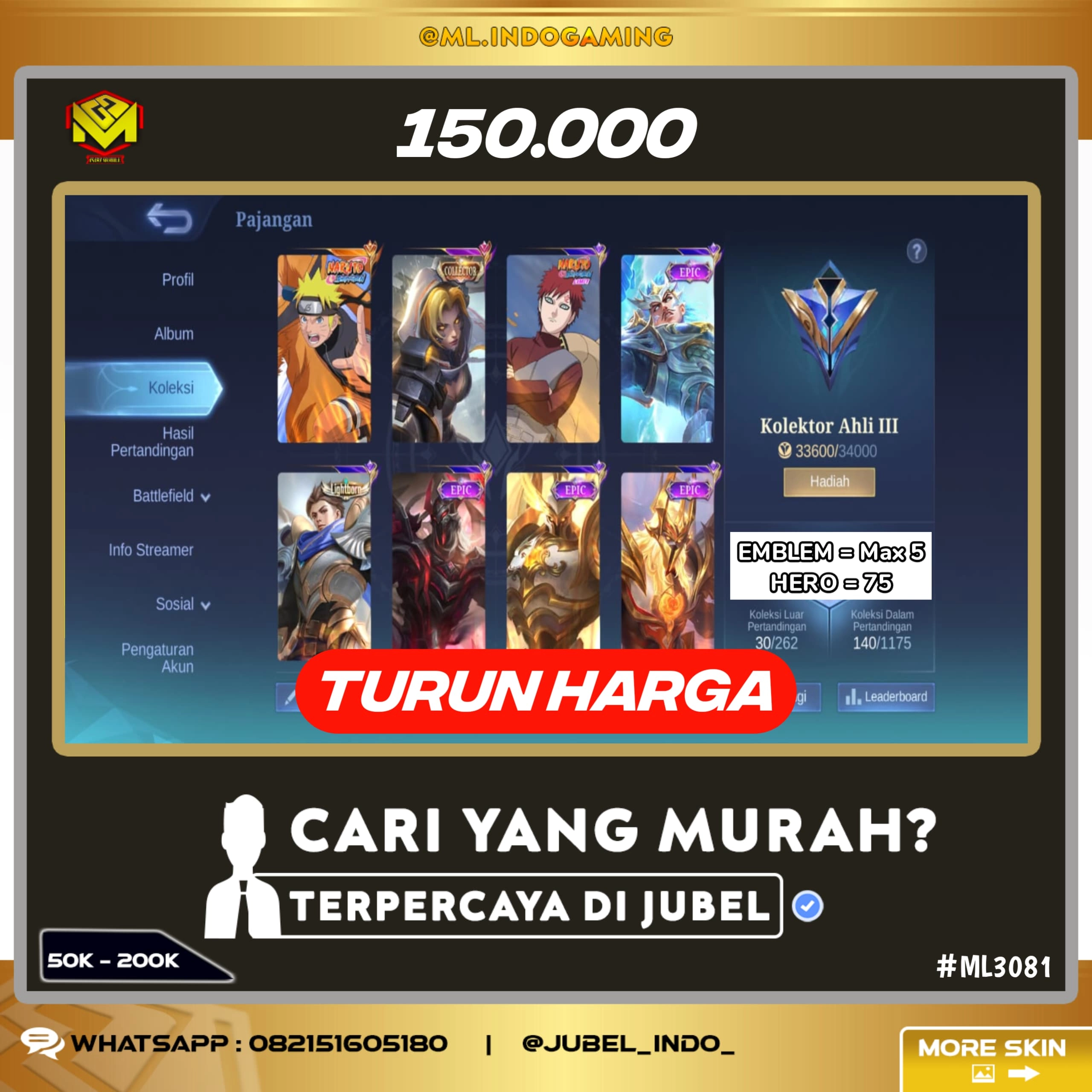 STOK ML #ML3081