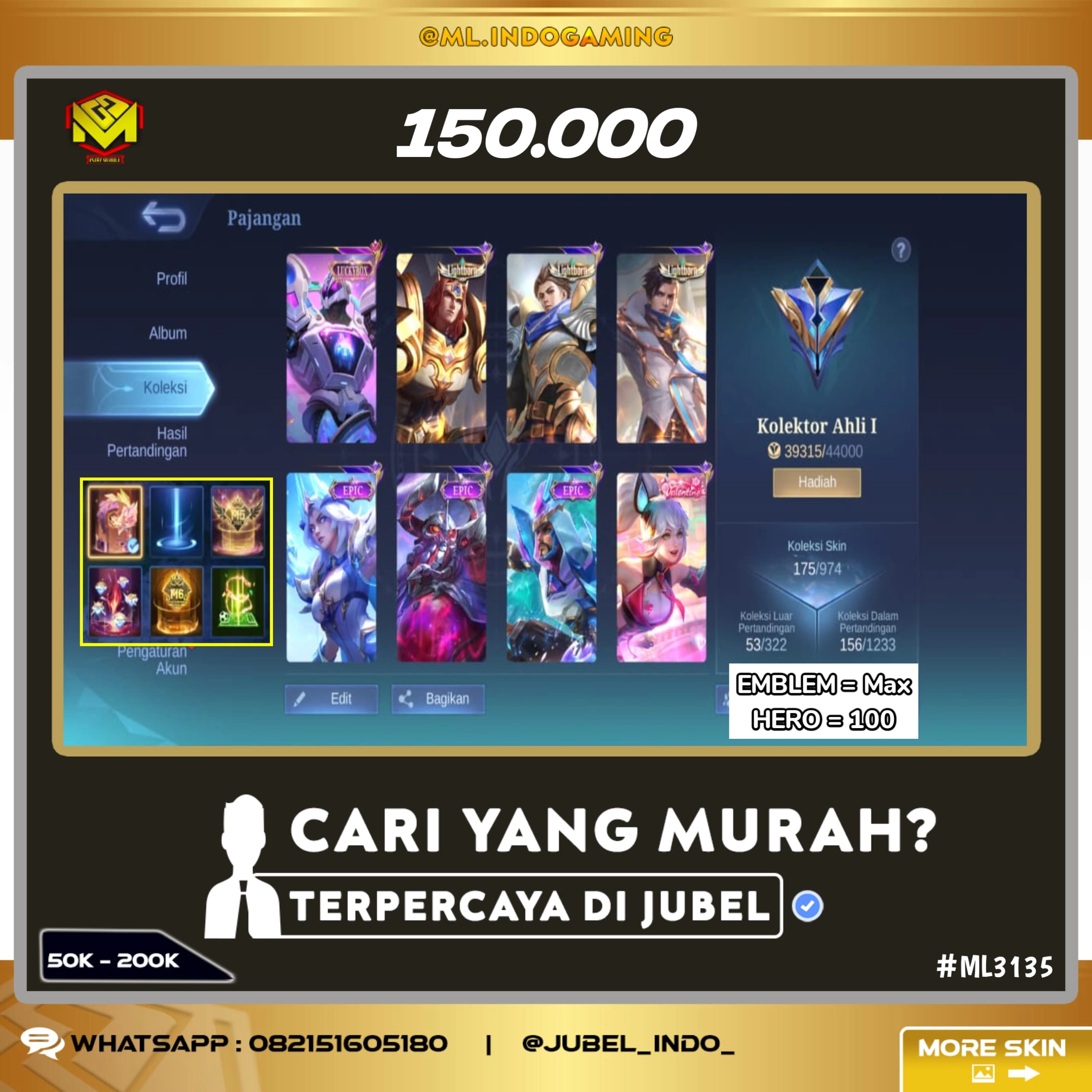 STOK ML #ML3135