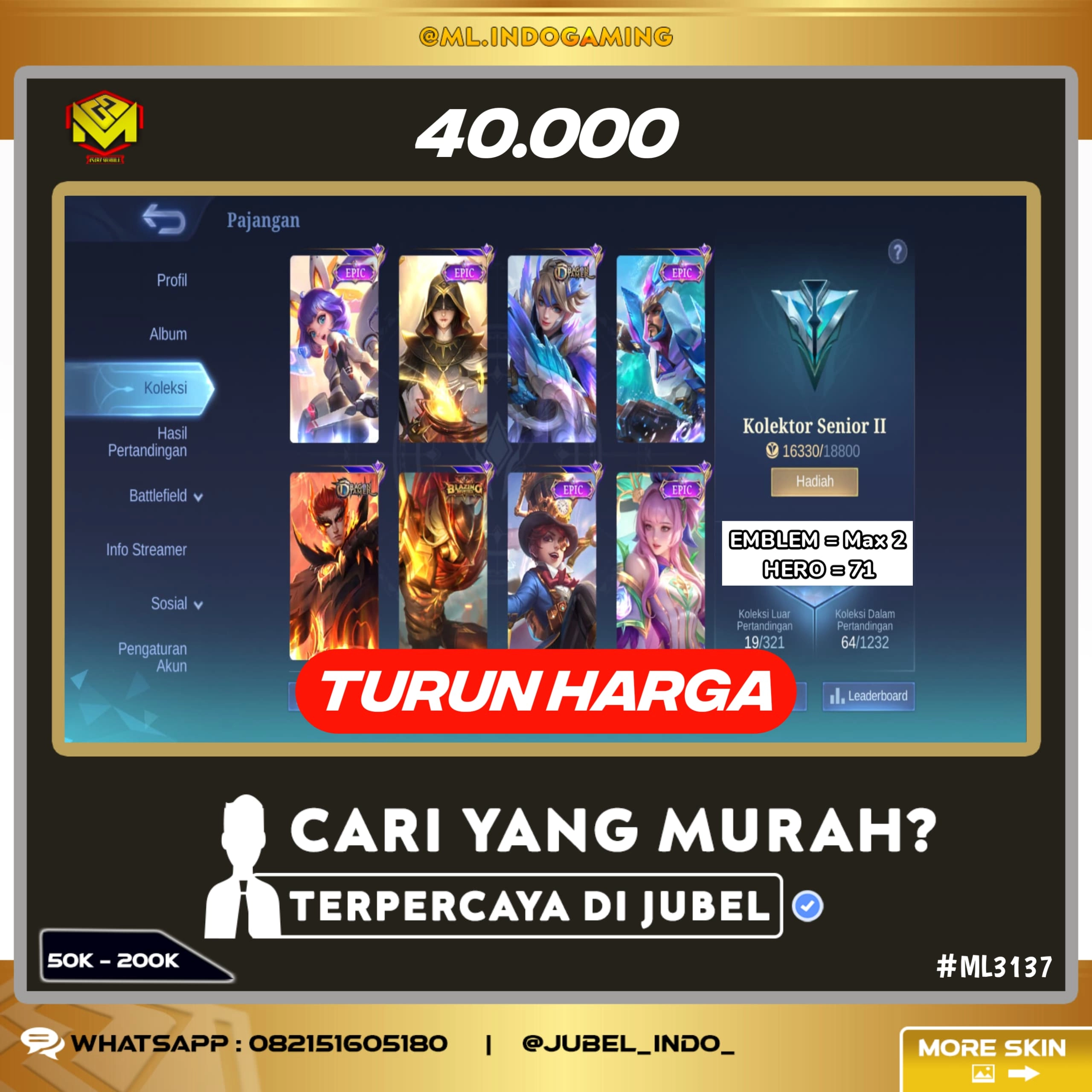 STOK ML #ML3137