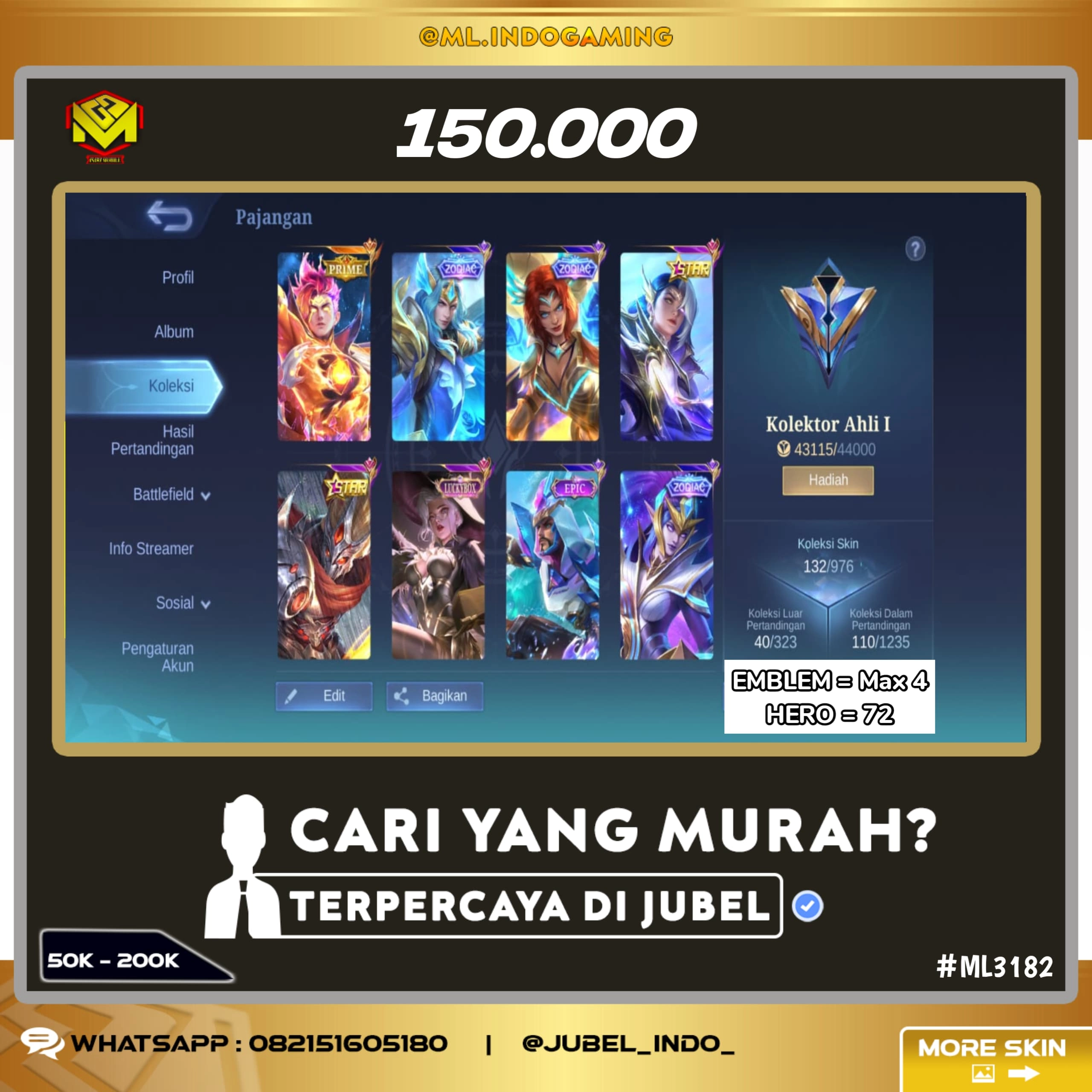 STOK ML #ML3182