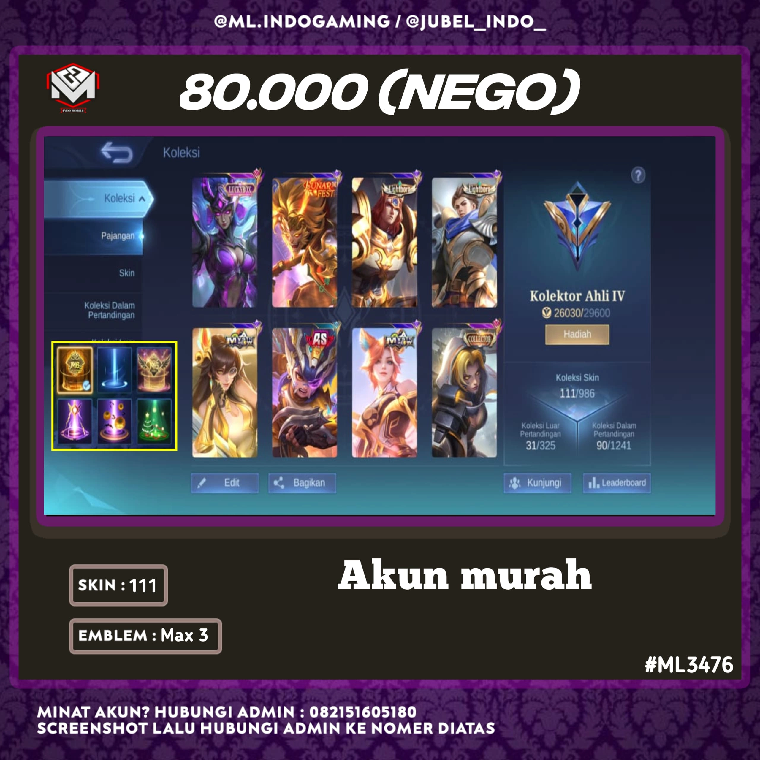 STOK ML #ML3476