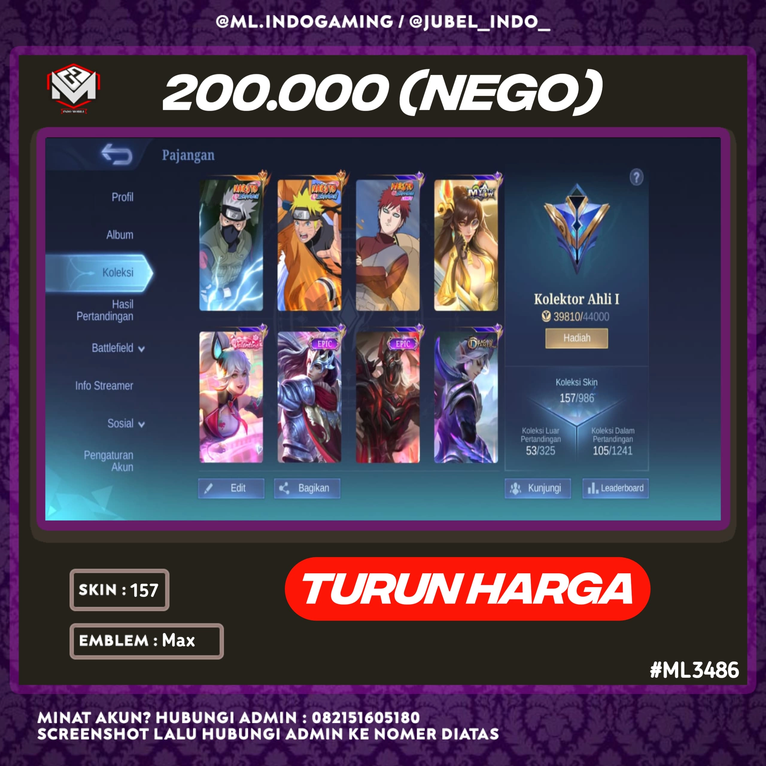 STOK ML #ML3486