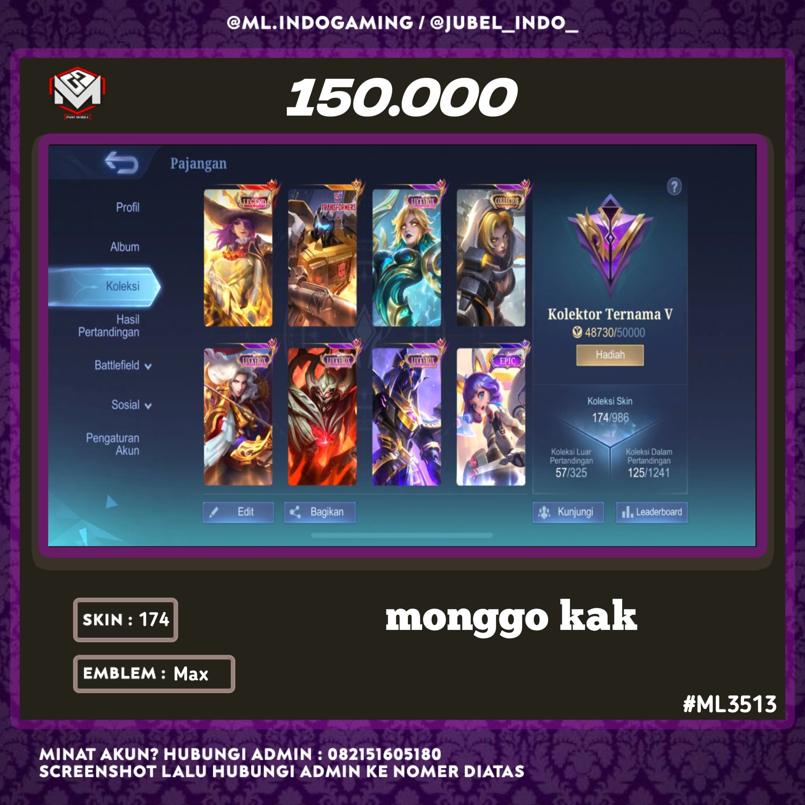 STOK ML #ML3513