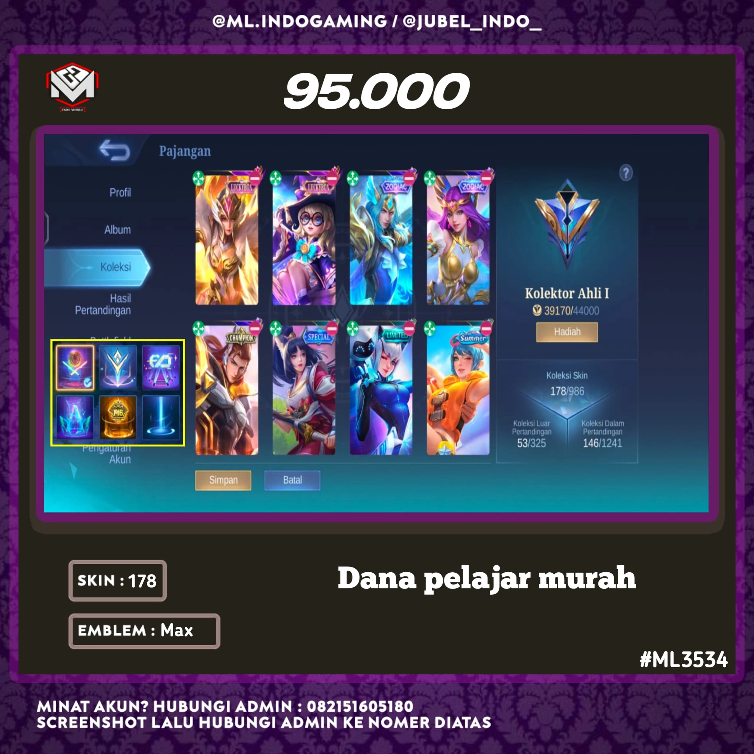 STOK ML #ML3534