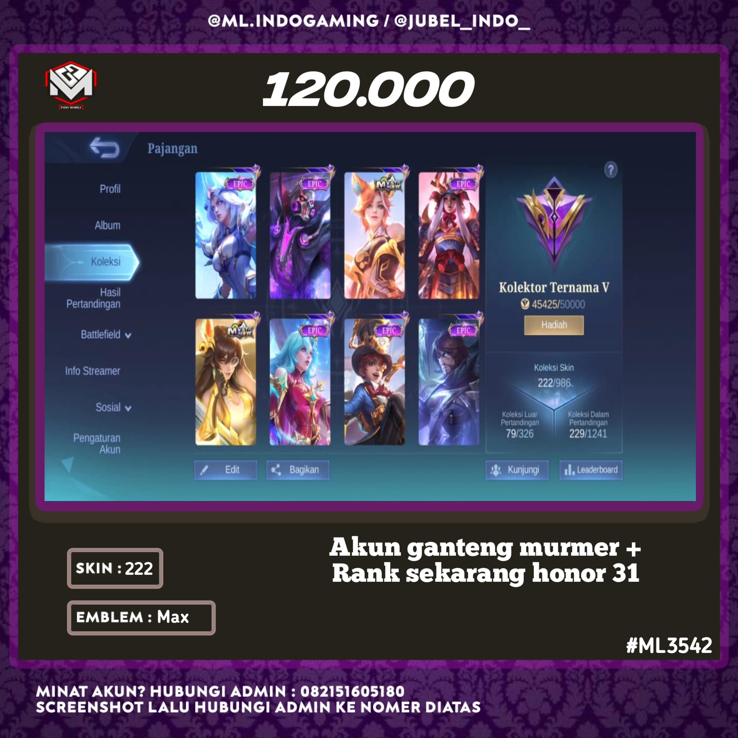 STOK ML #ML3542