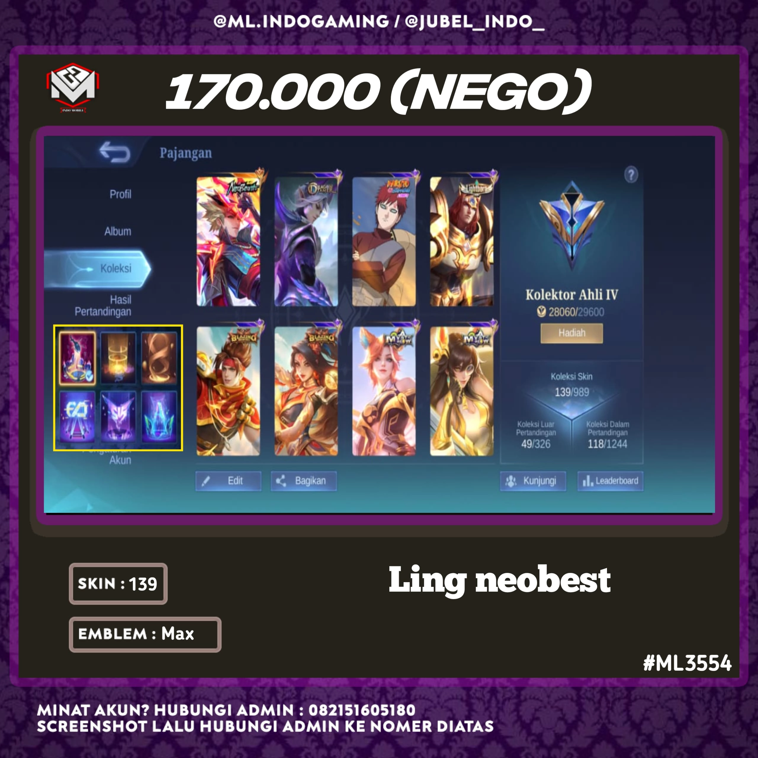 STOK ML #ML3554