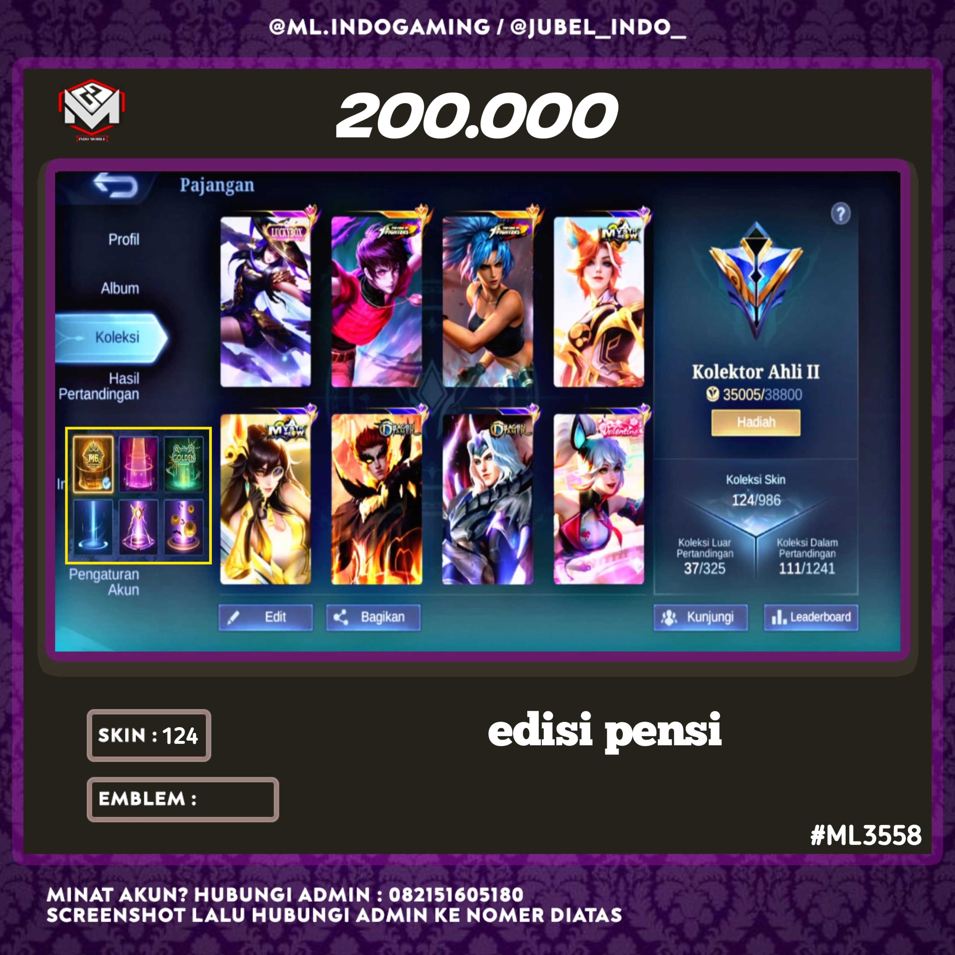 STOK ML #ML3558