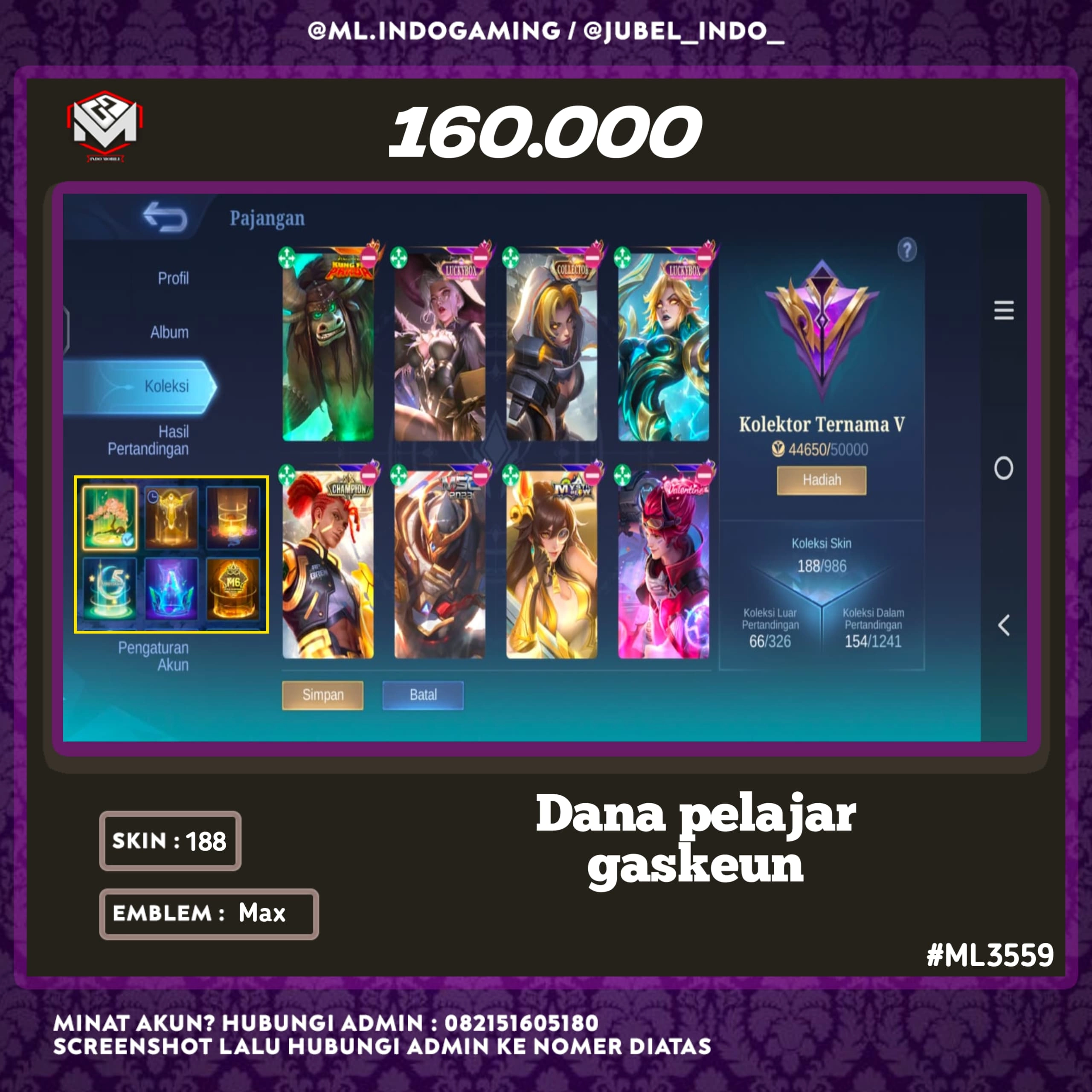 STOK ML #ML3559