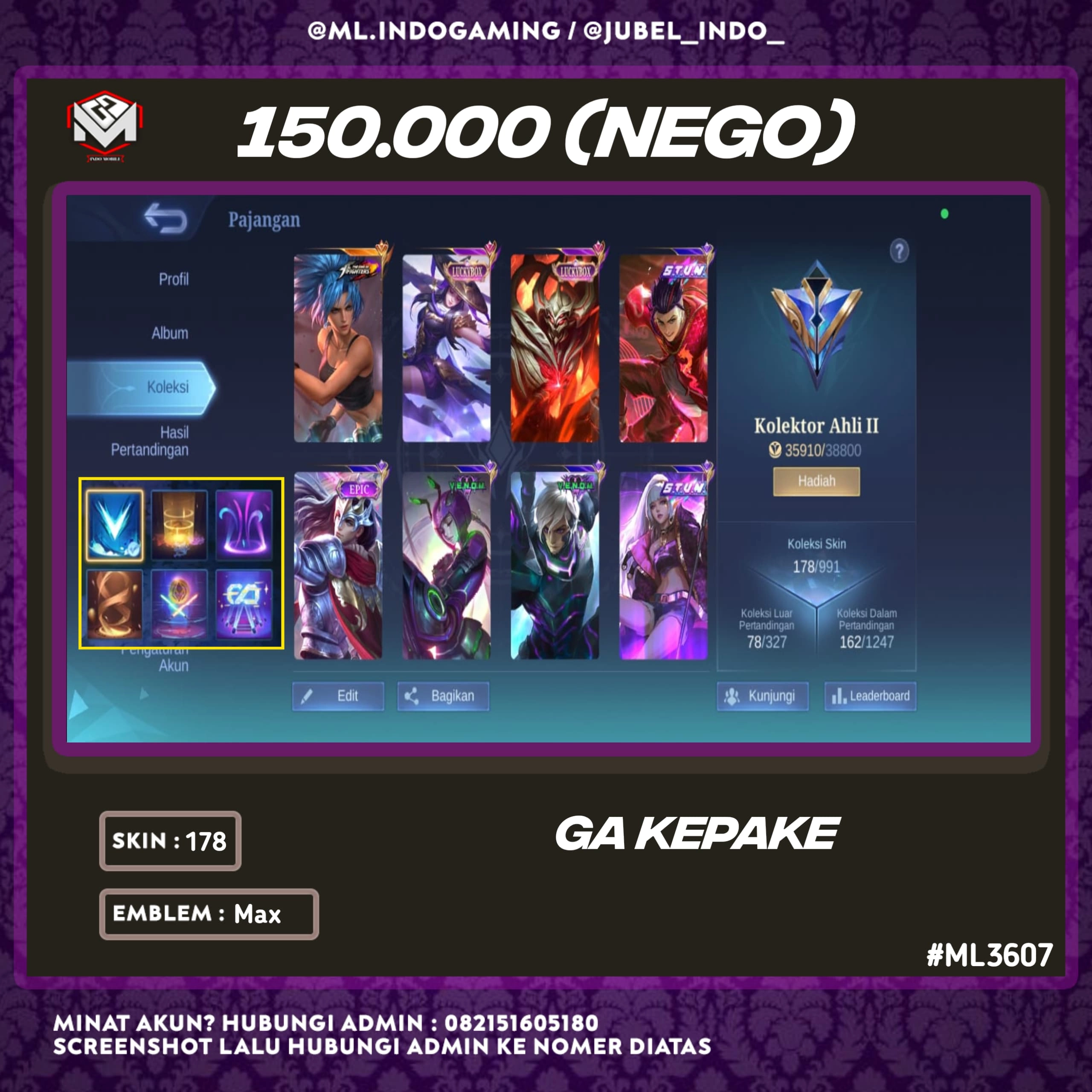 STOK ML #ML3607