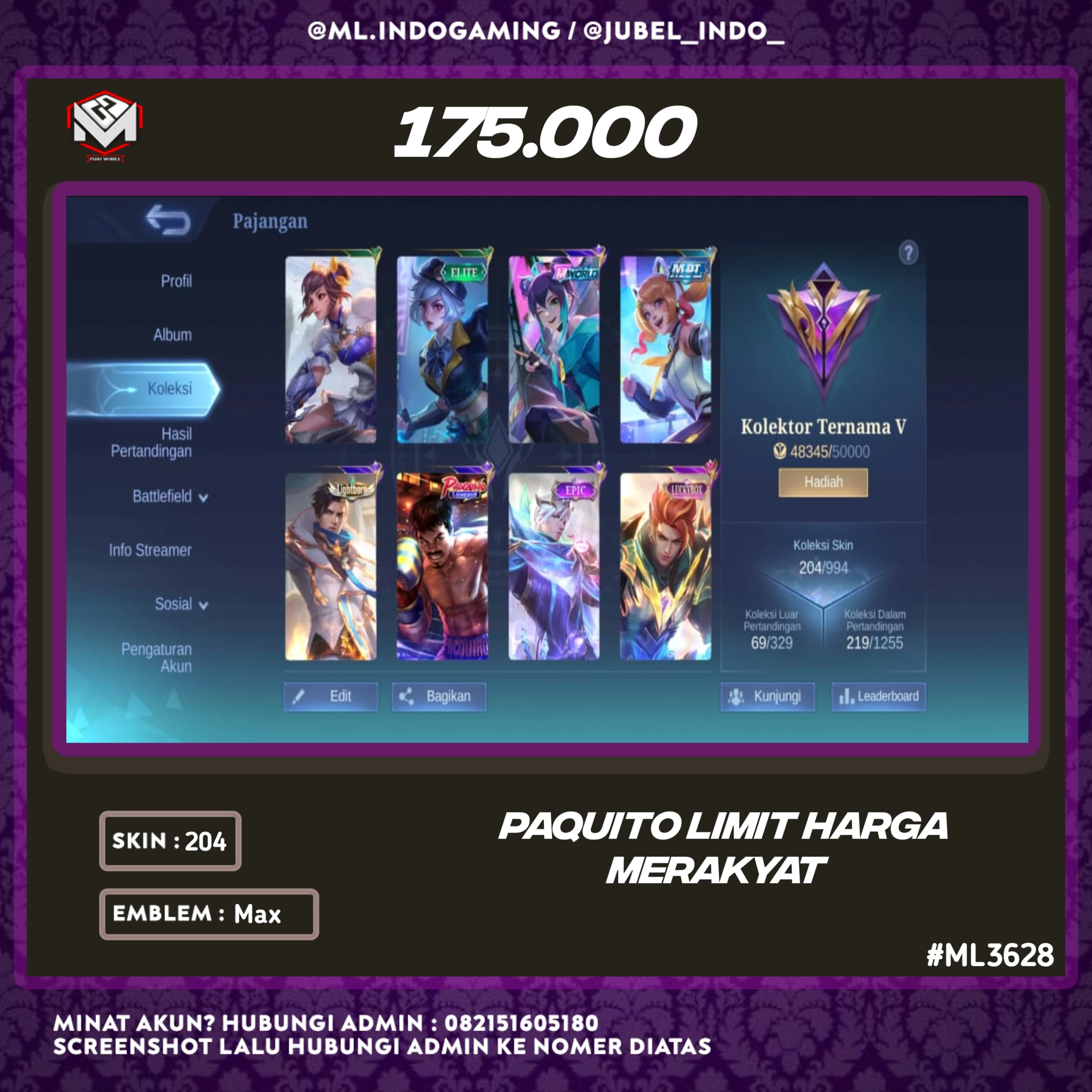 STOK ML #ML3628
