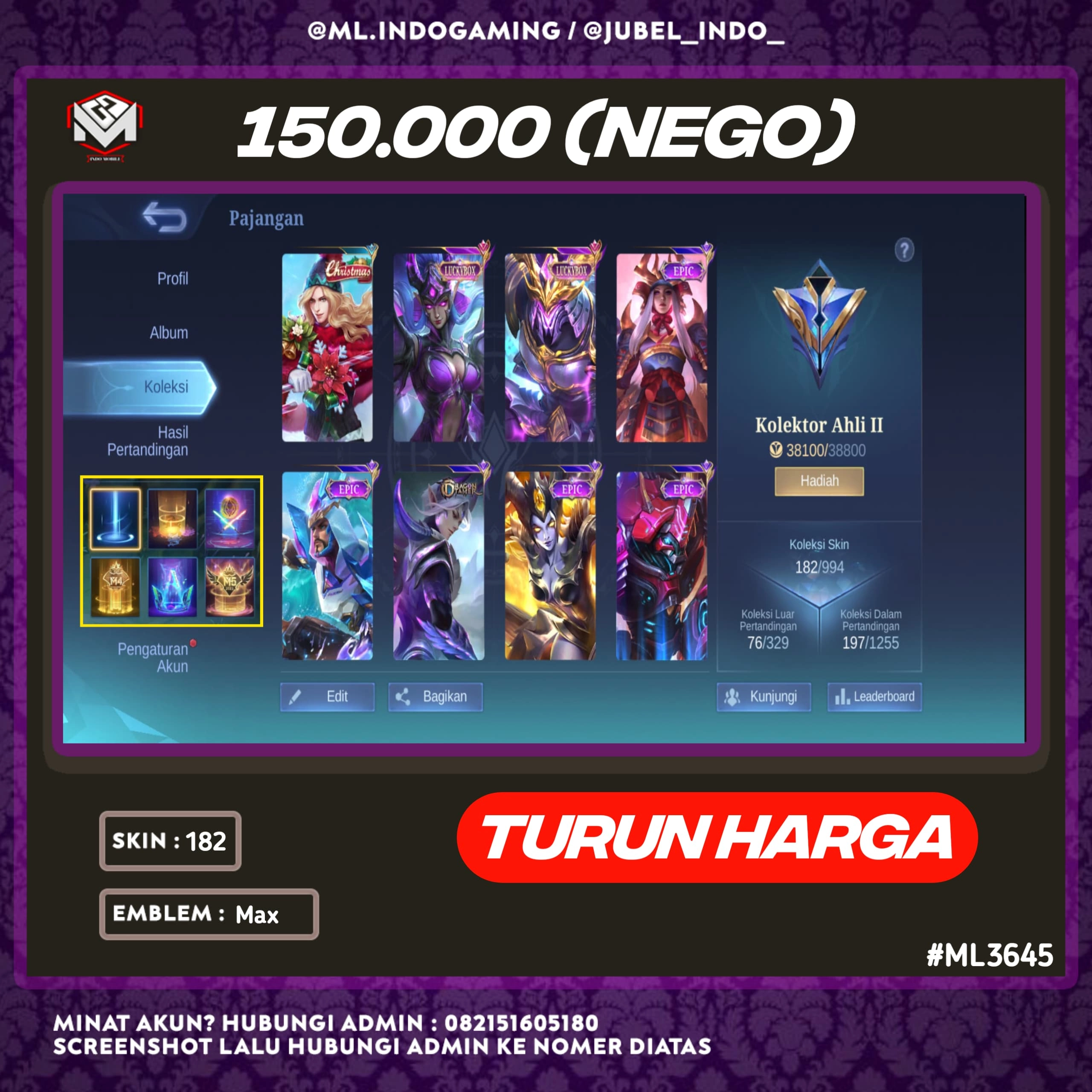 STOK ML #ML3645
