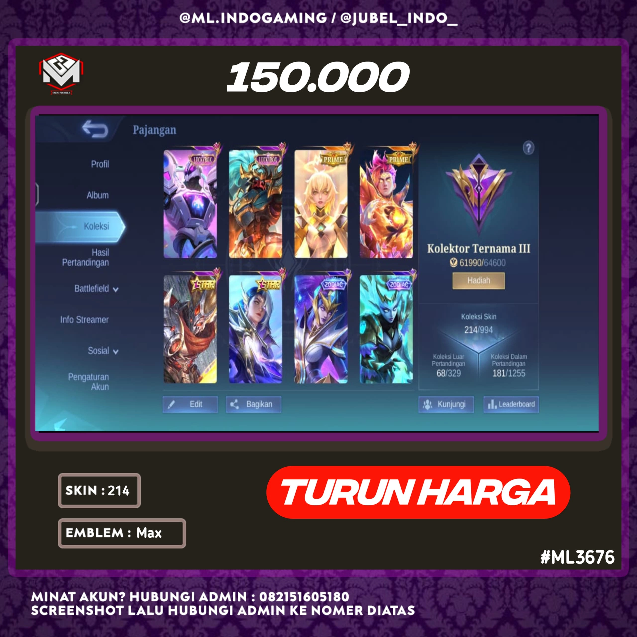 STOK ML #ML3676