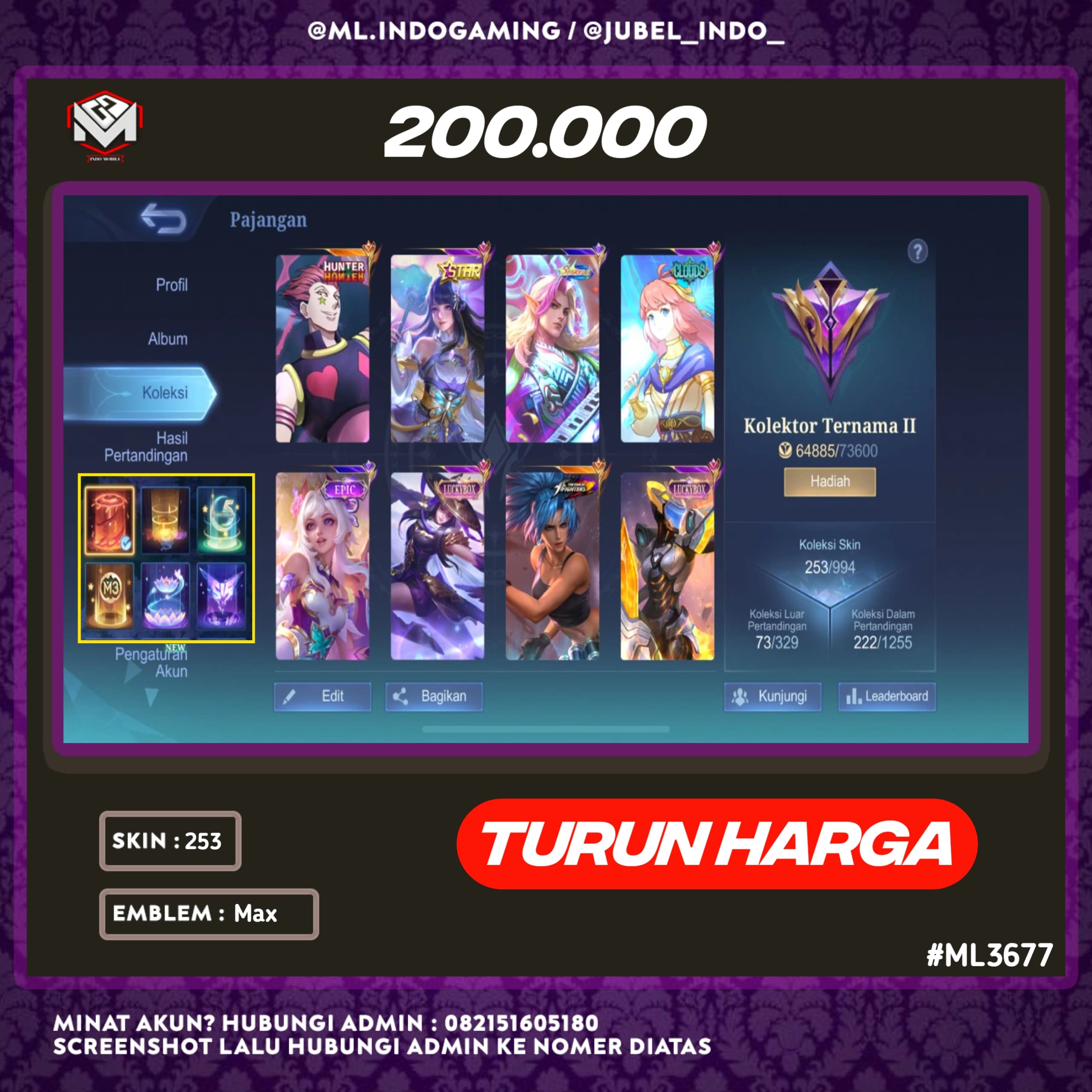 STOK ML #ML3677