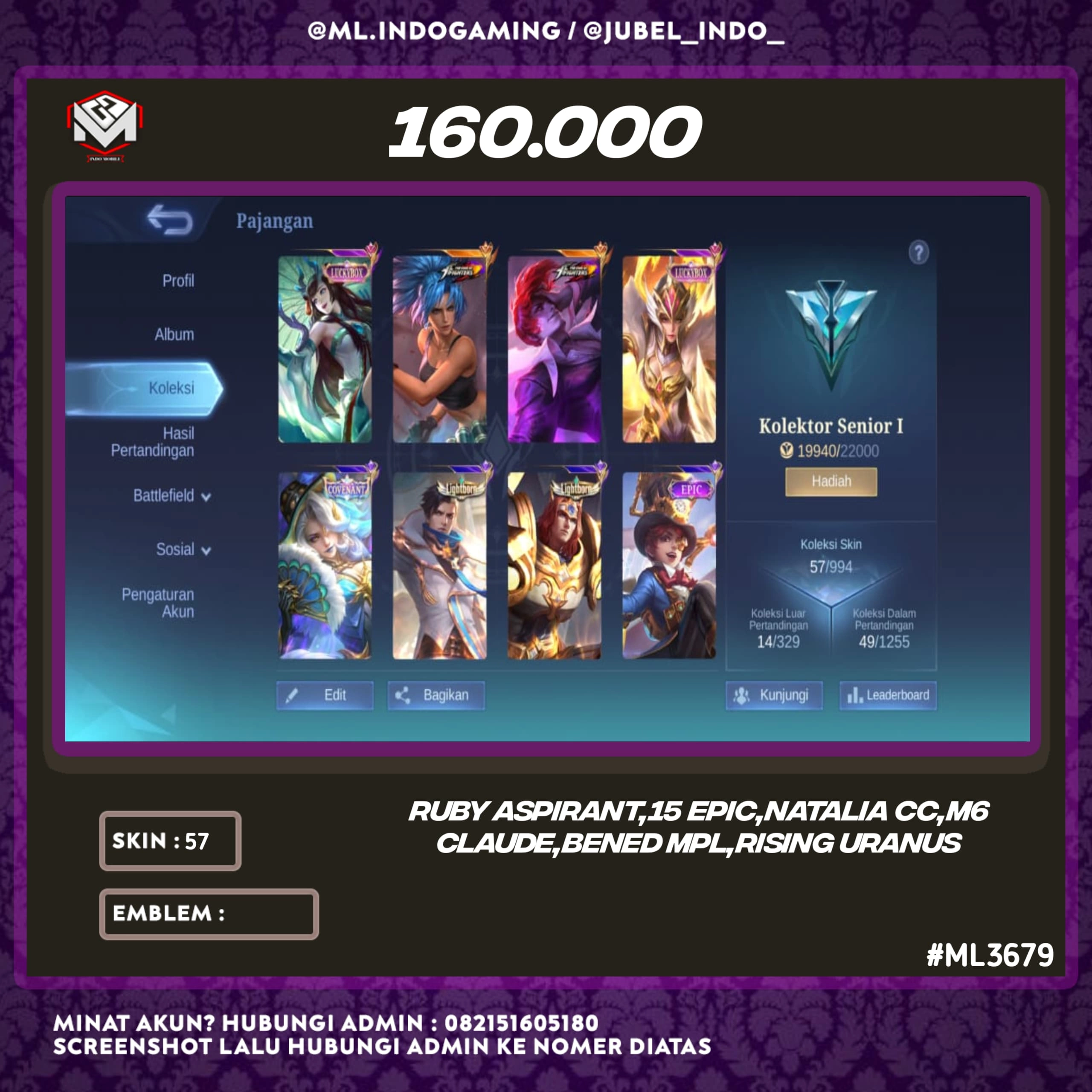 STOK ML #ML3679