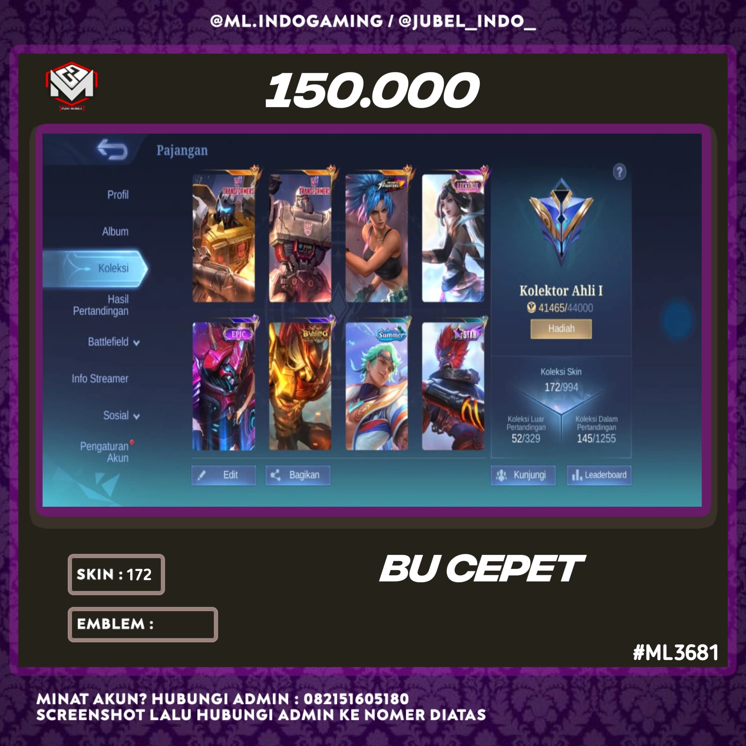 STOK ML #ML3681