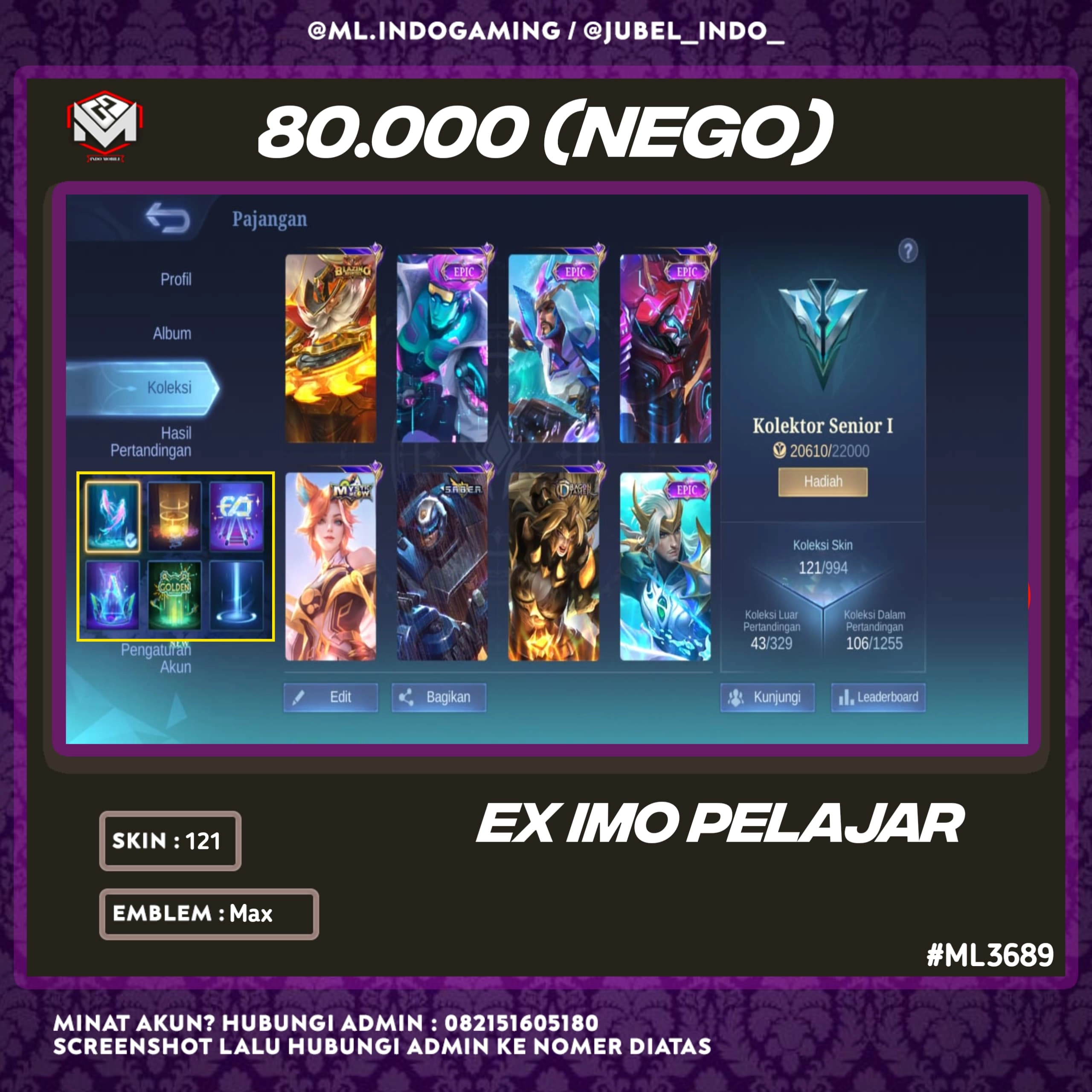 STOK ML #ML3689