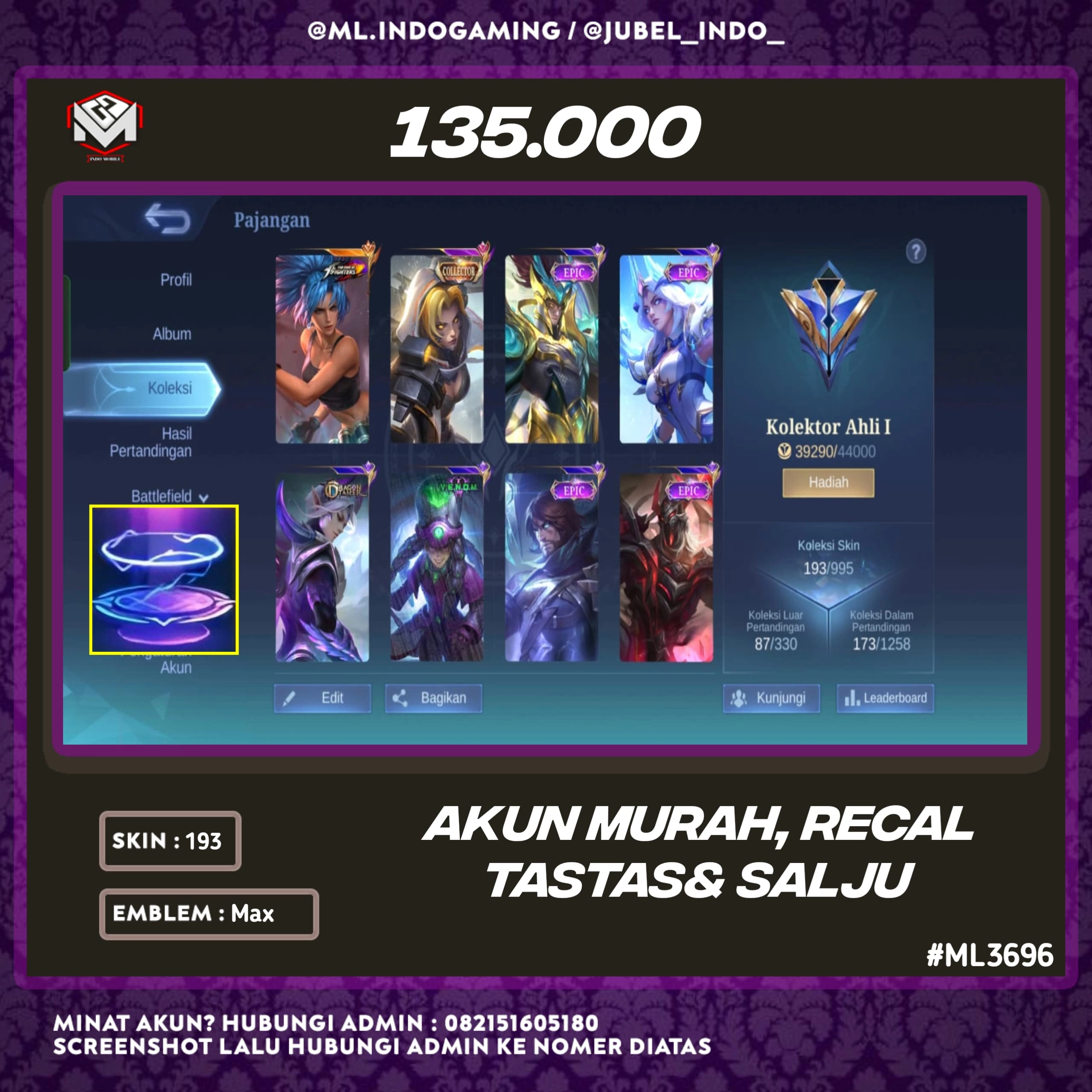 STOK ML #ML3696