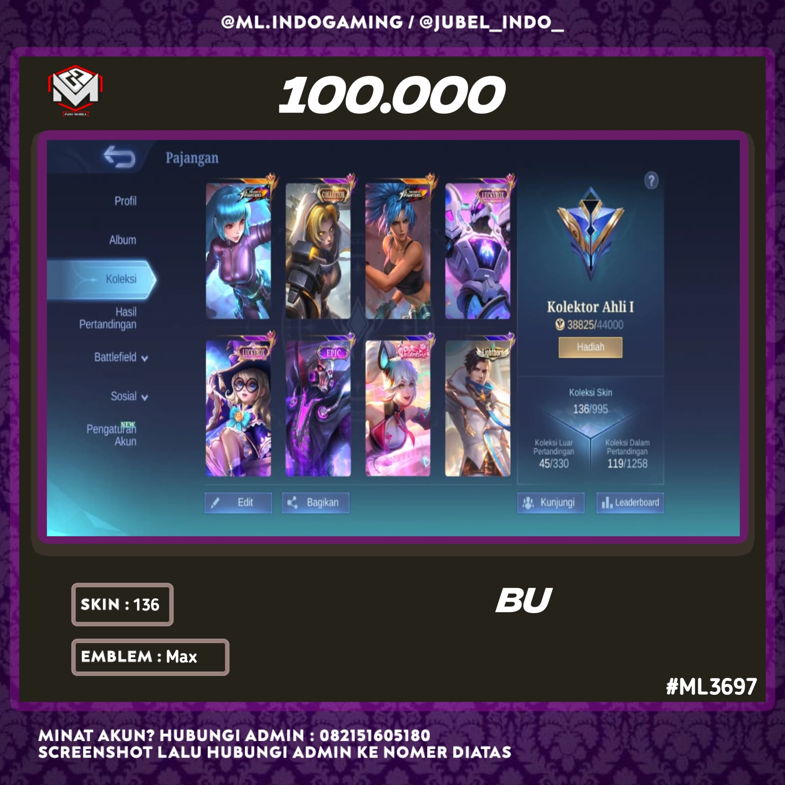 STOK ML #ML3697