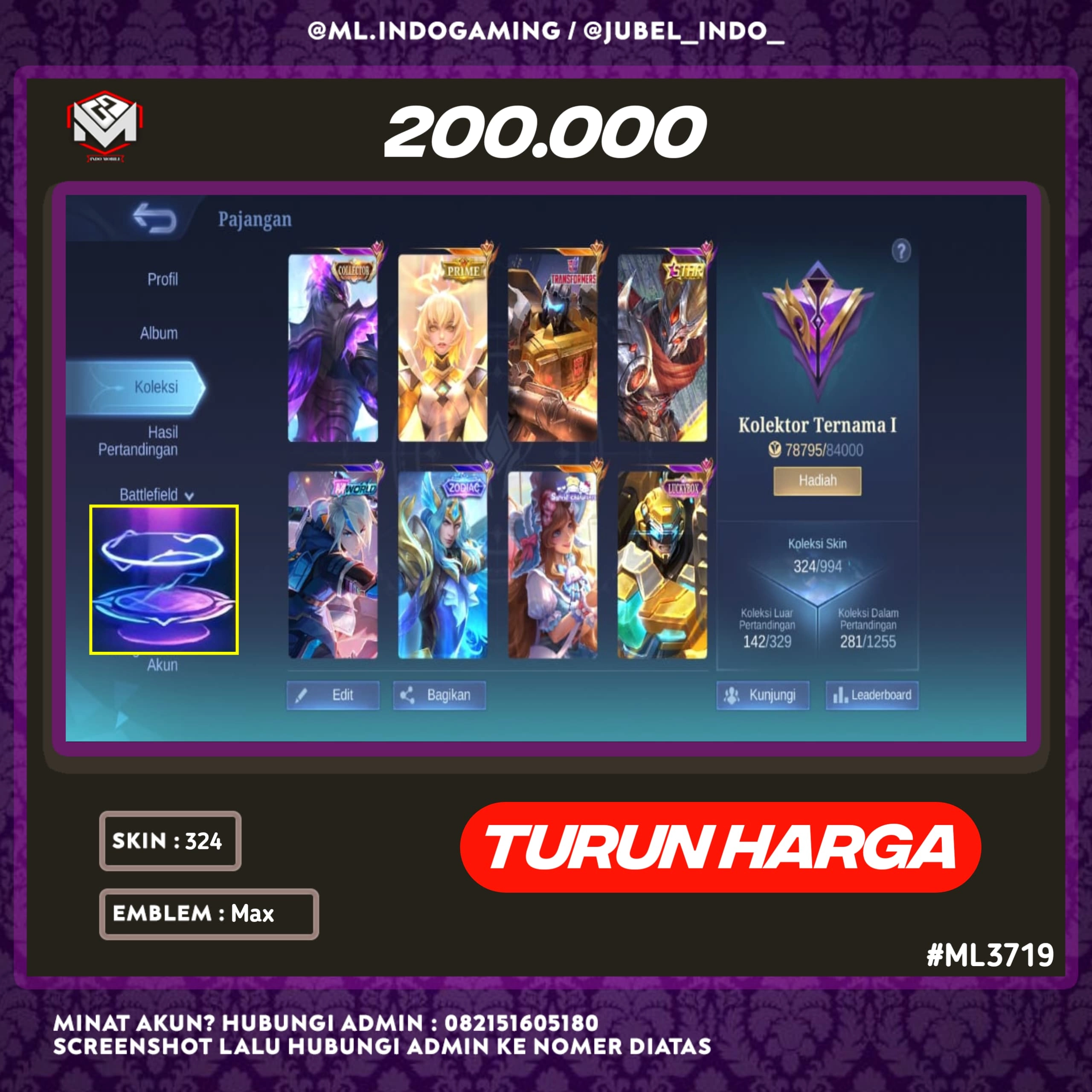 STOK ML #ML3719