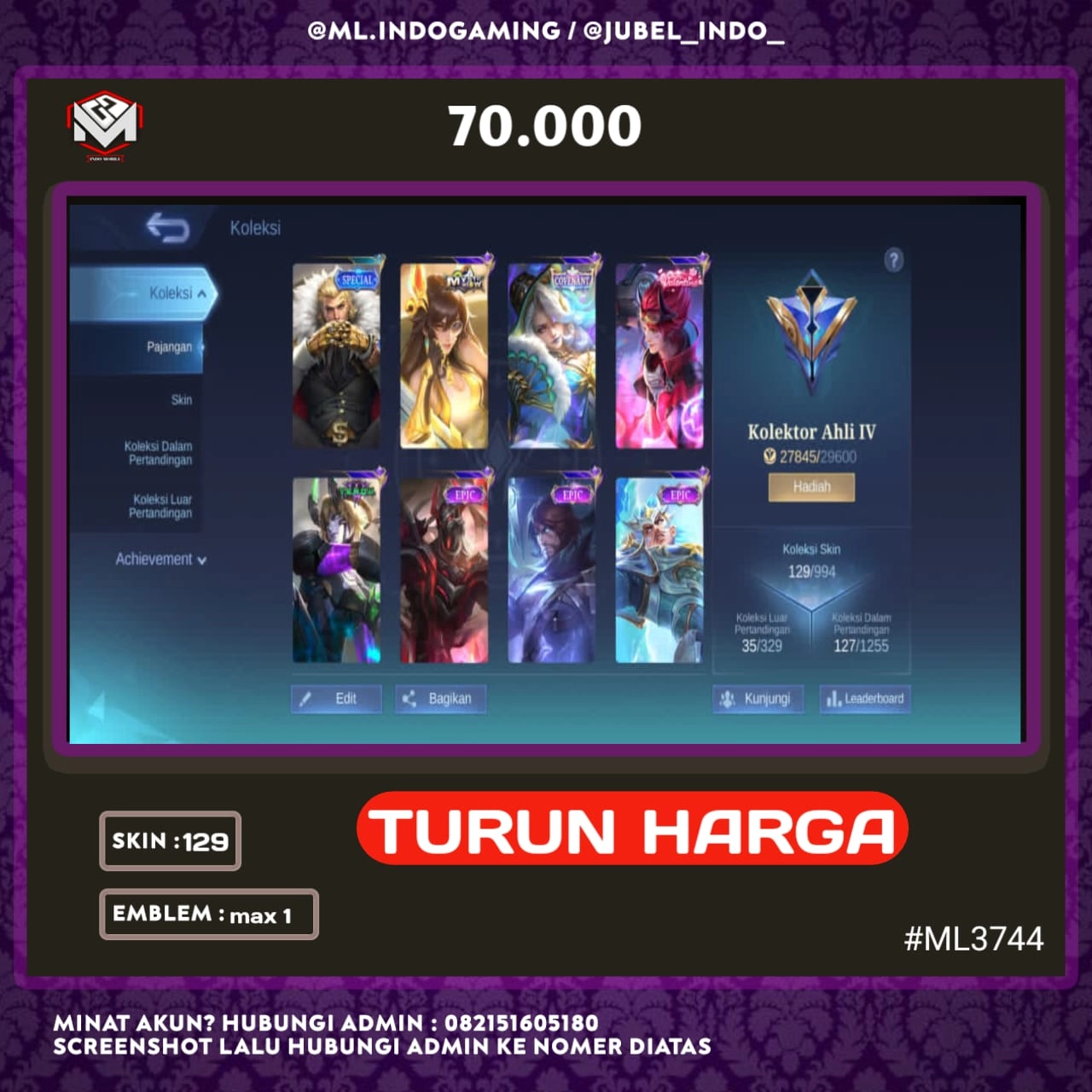 STOK ML #ML3744