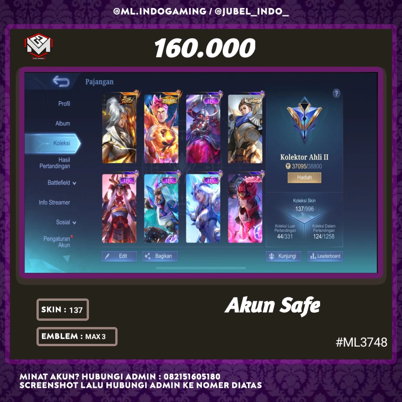 STOK ML #ML3748