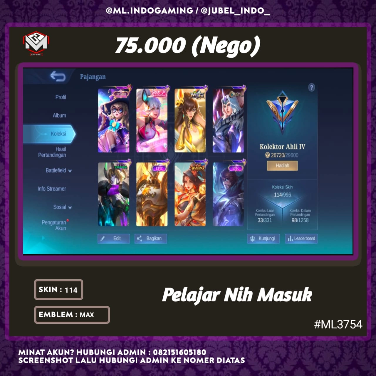 STOK ML #ML3754