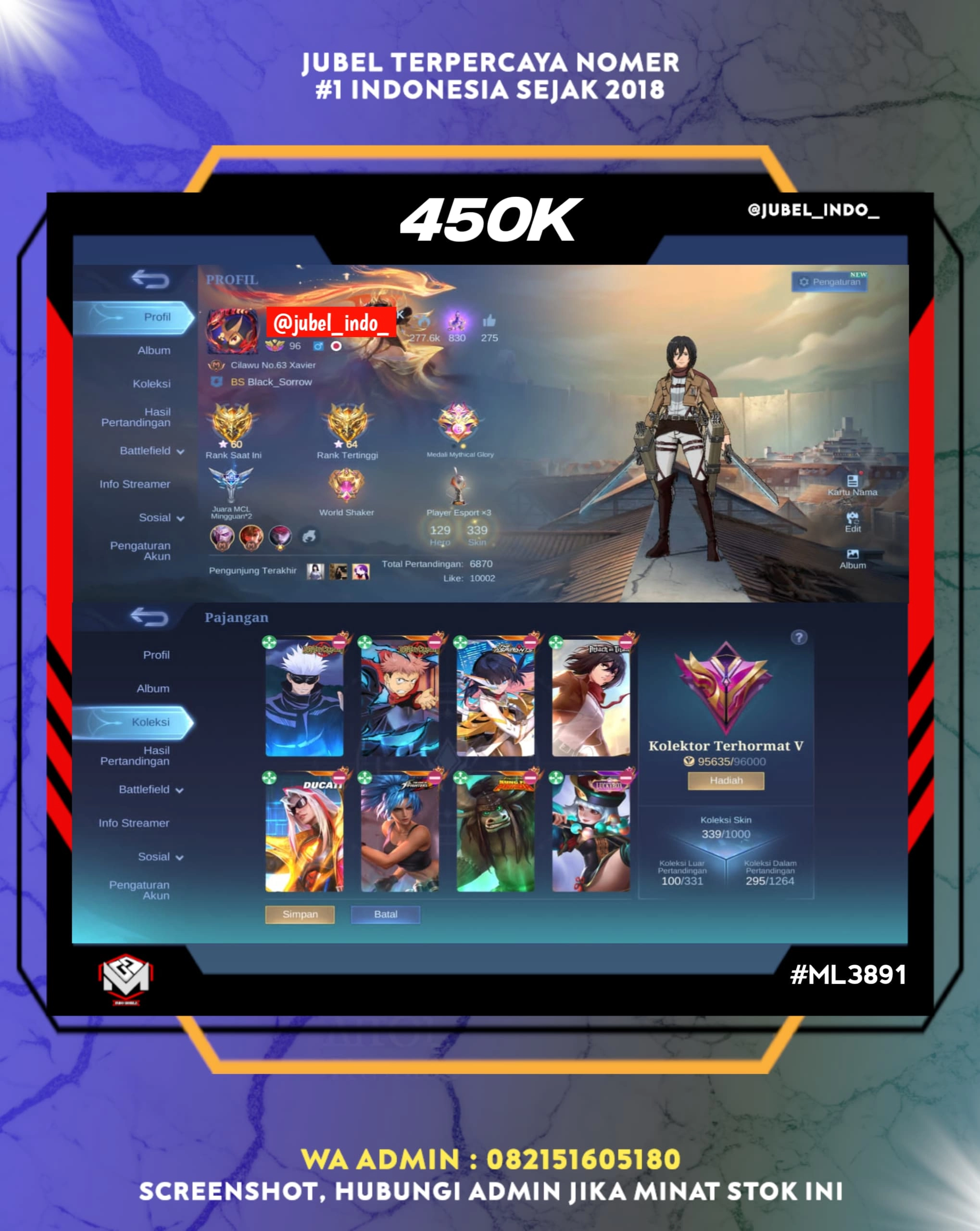 STOK ML #ML3891
