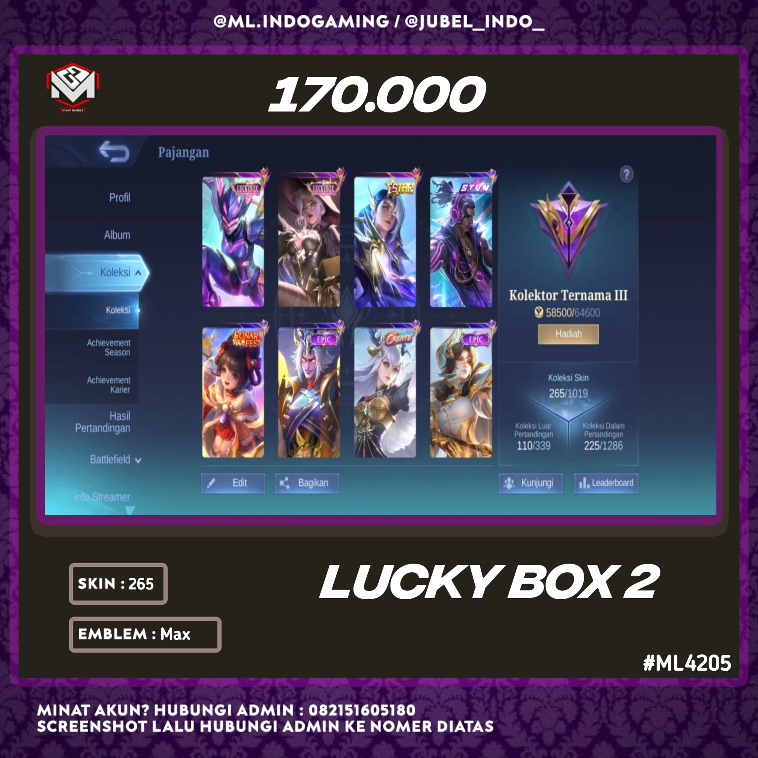 STOK ML #ML4205