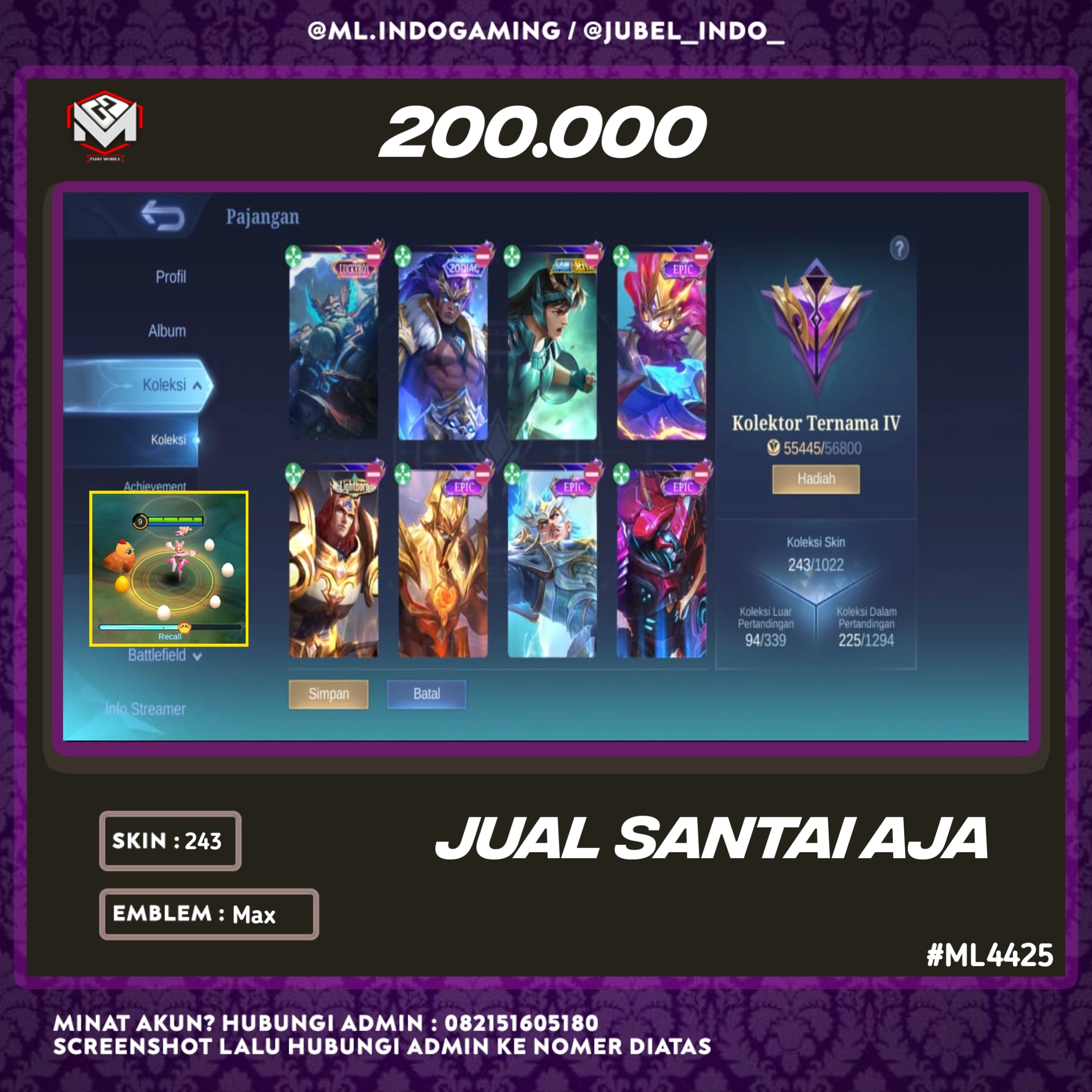 STOK ML #ML4425