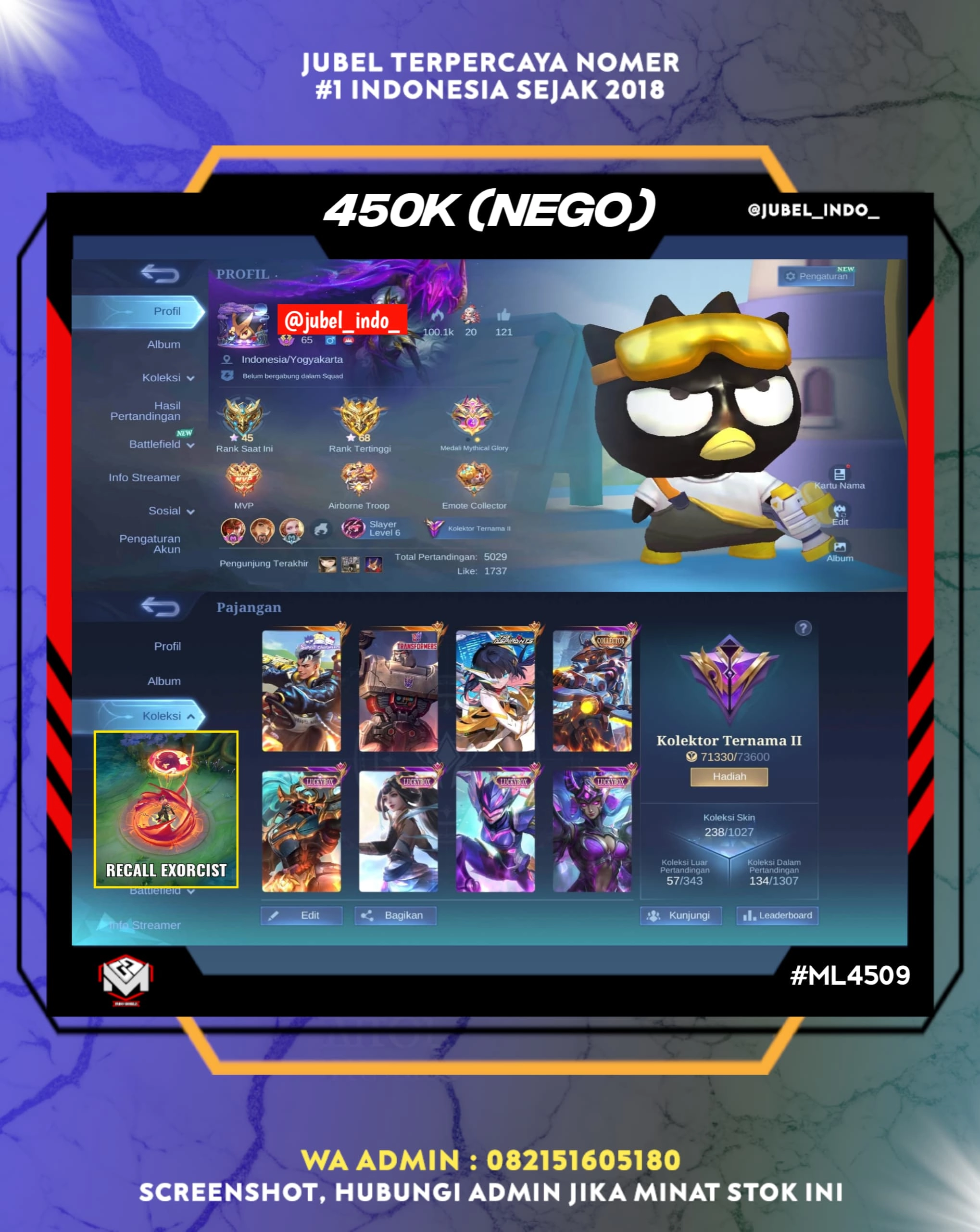 STOK ML #ML4509