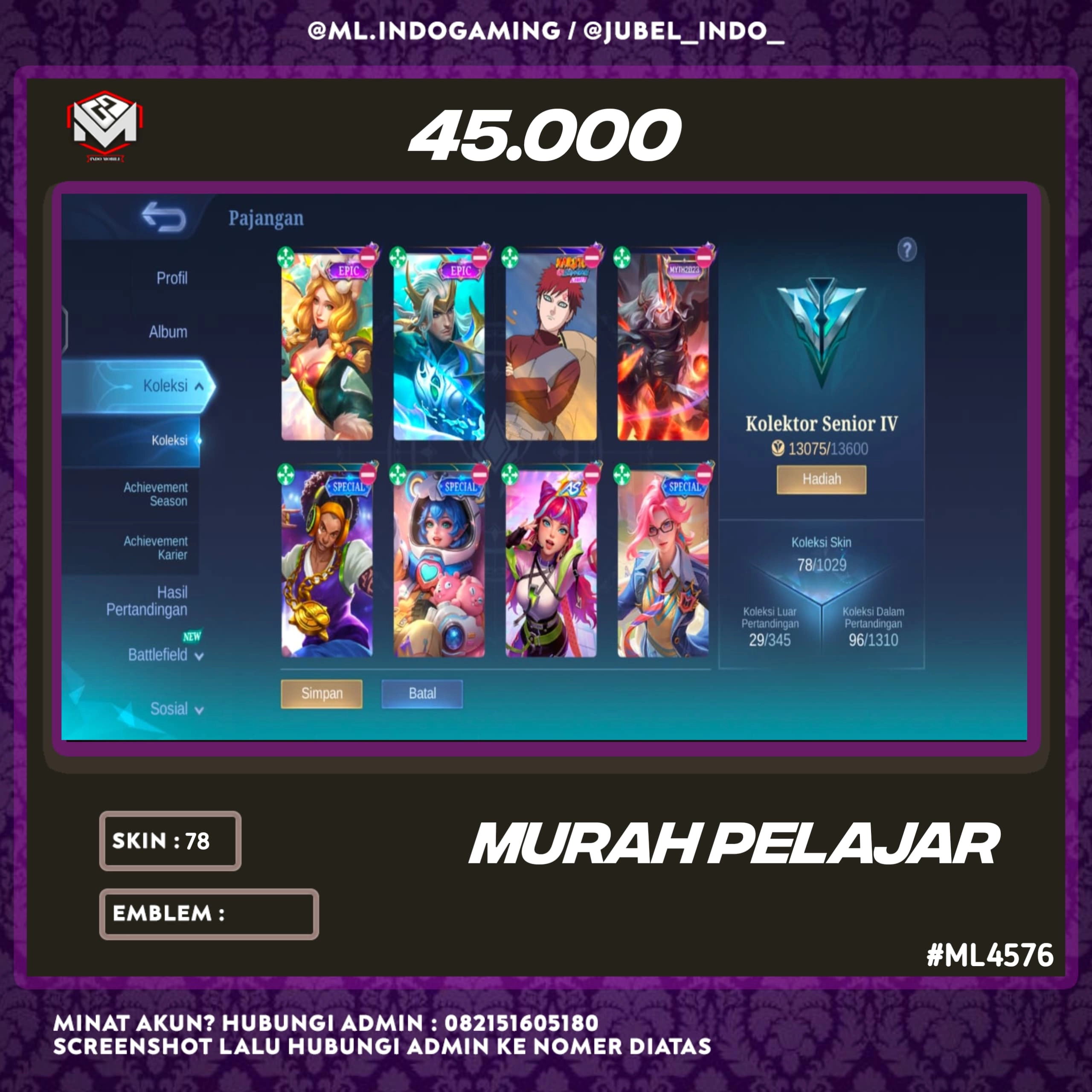 STOK ML #ML4576