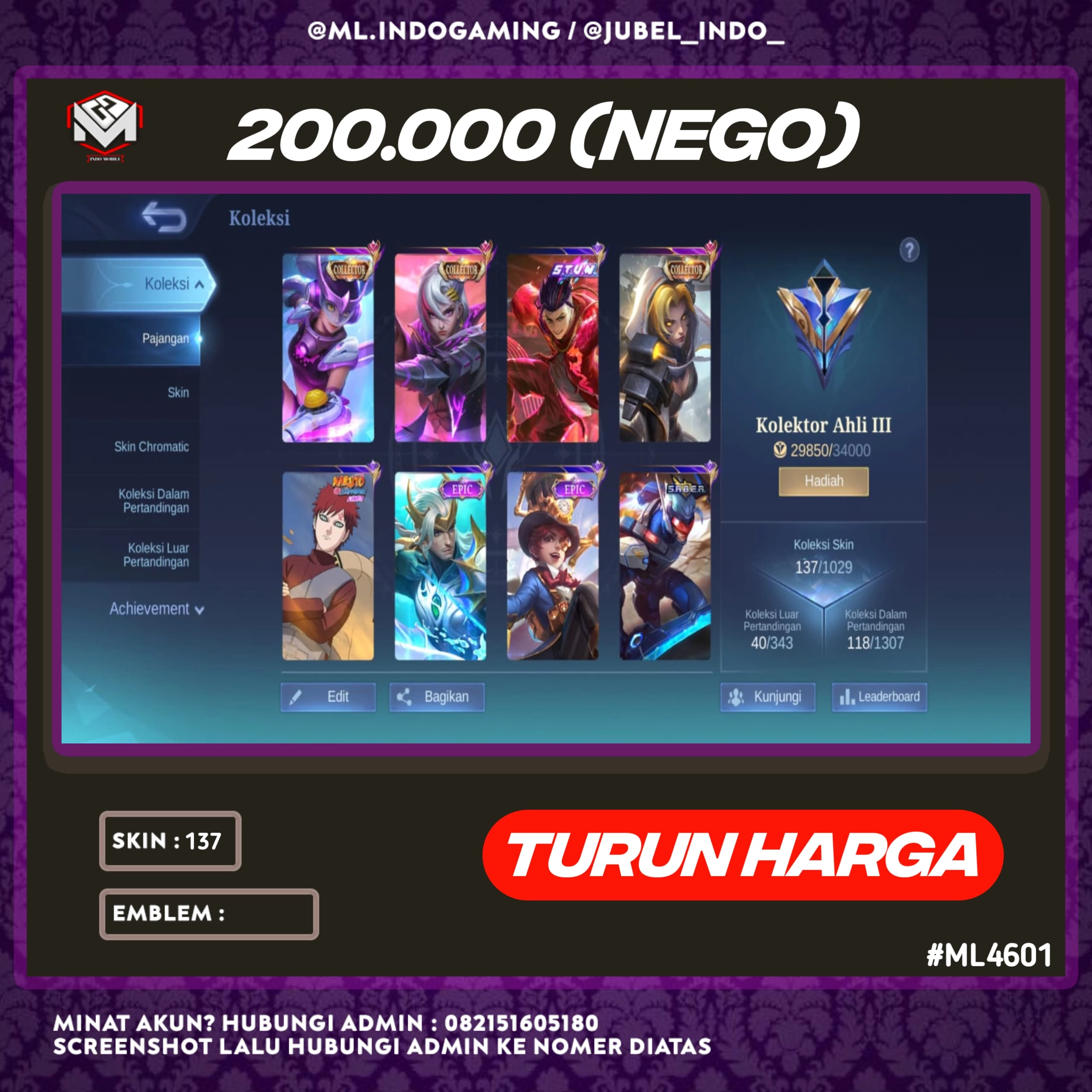 STOK ML #ML4601