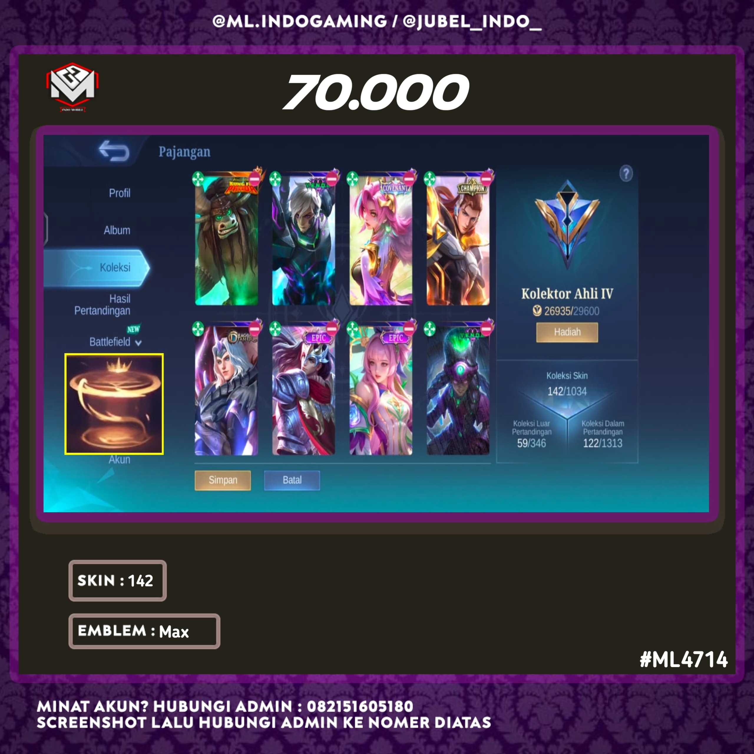 STOK ML #ML4714