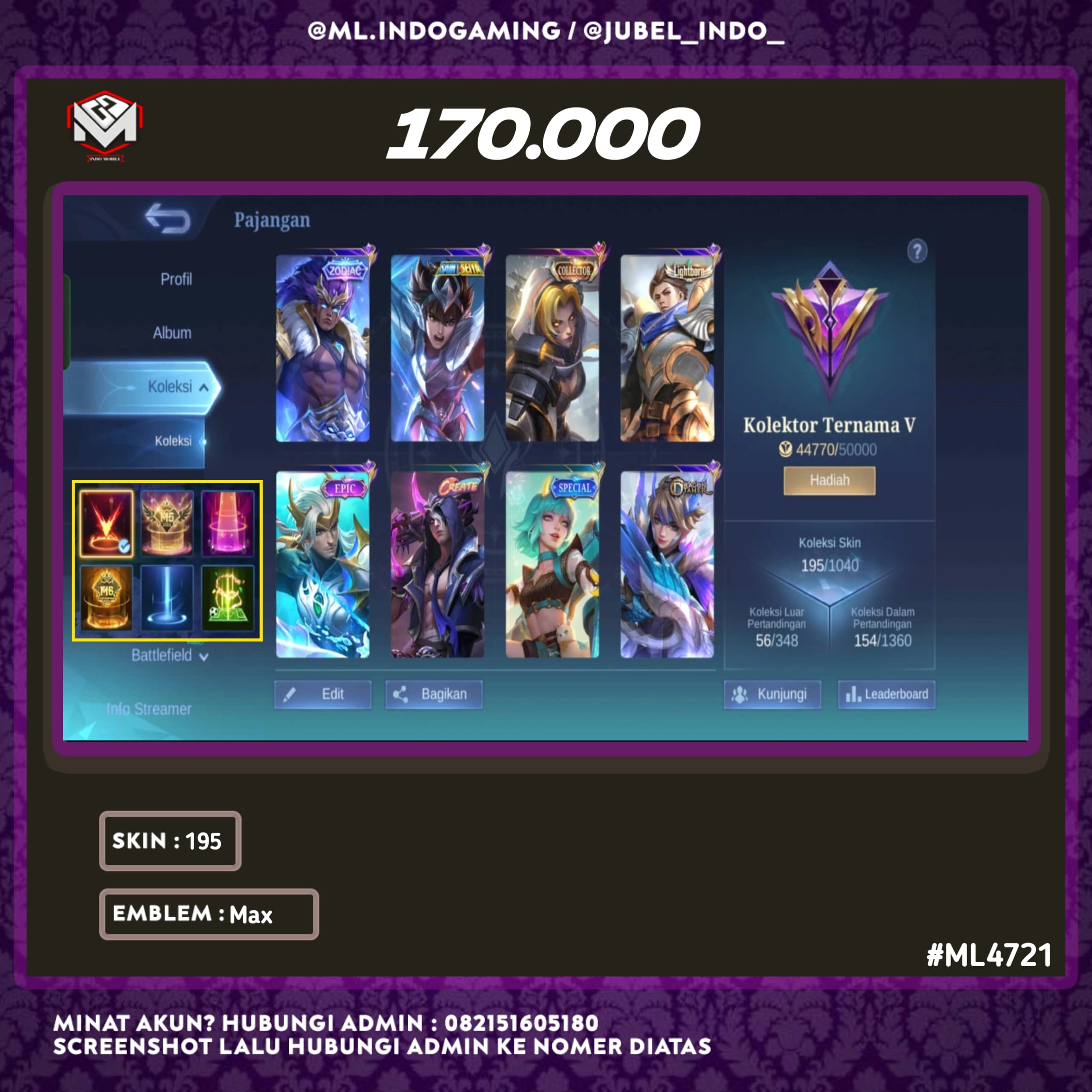STOK ML #ML4721
