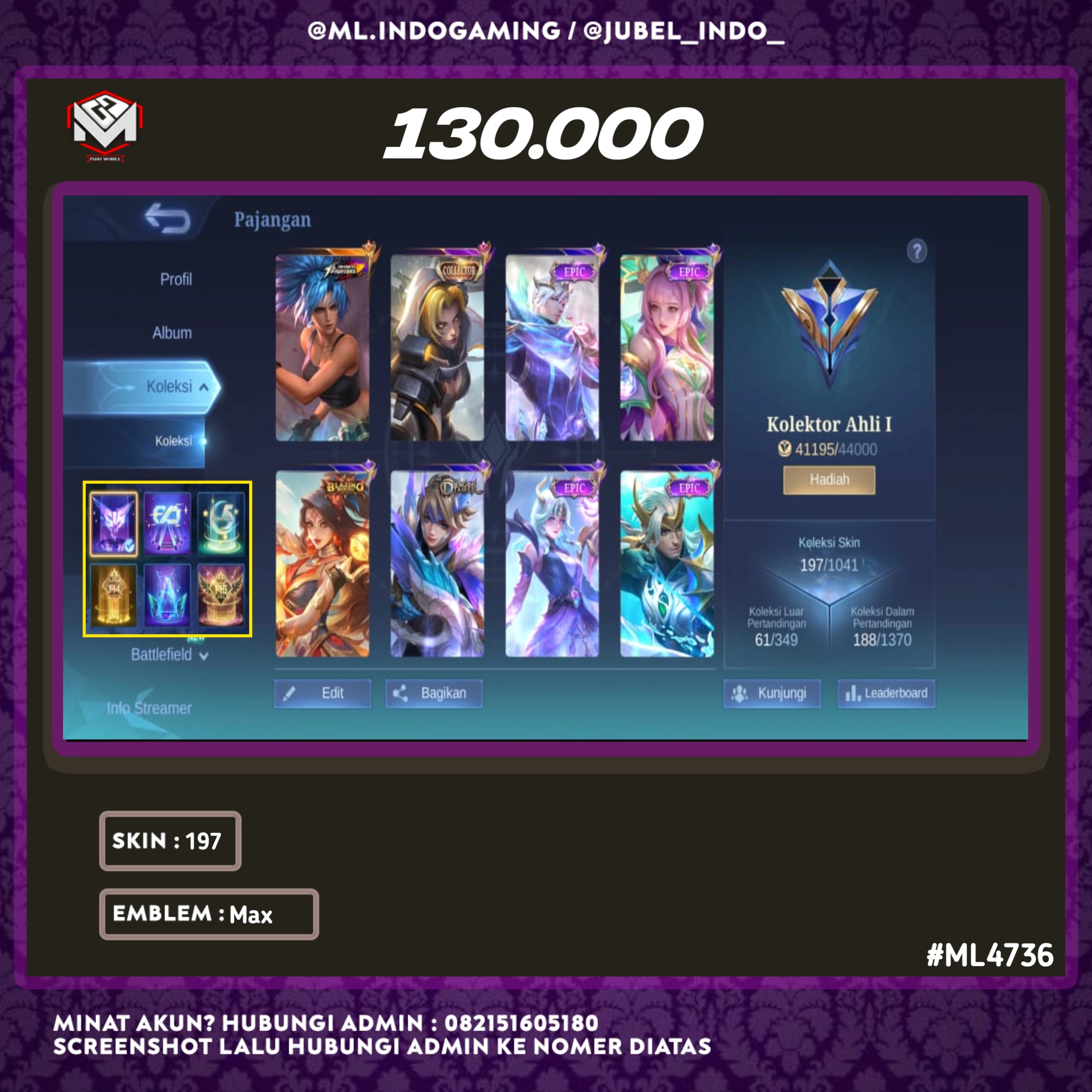 STOK ML #ML4736